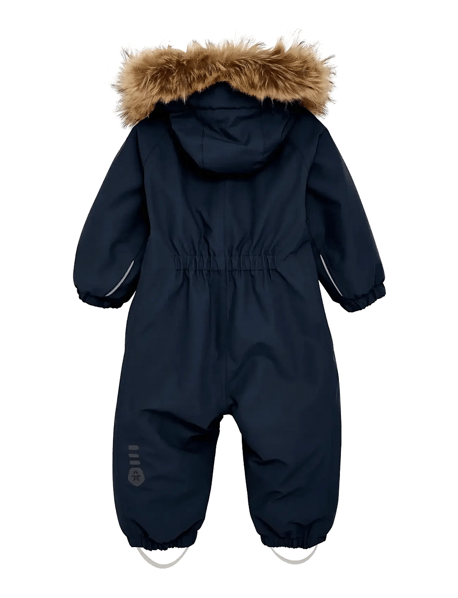 Color Kids - Baby Coverall W. Fake Fur - outdoor - total eclipse - 1