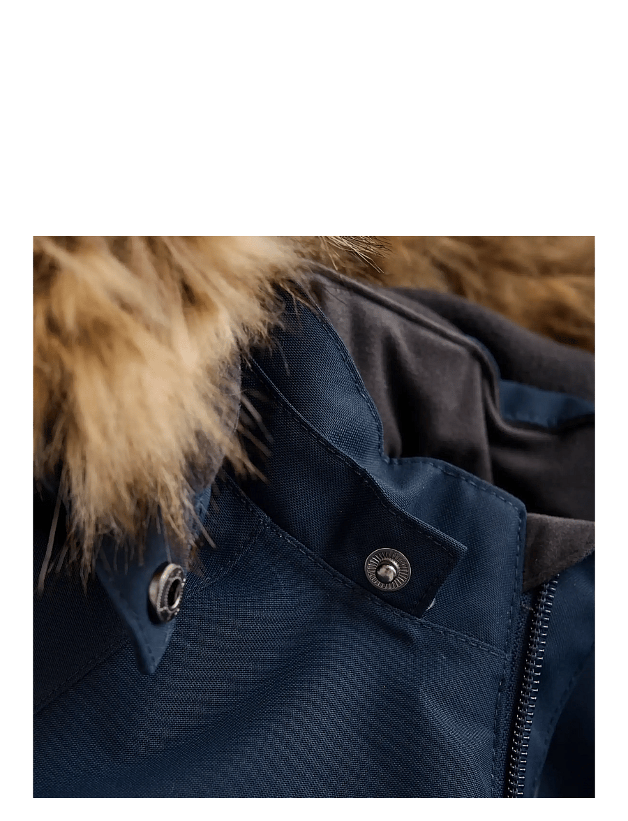 Color Kids - Baby Coverall W. Fake Fur - outdoor - total eclipse - 3
