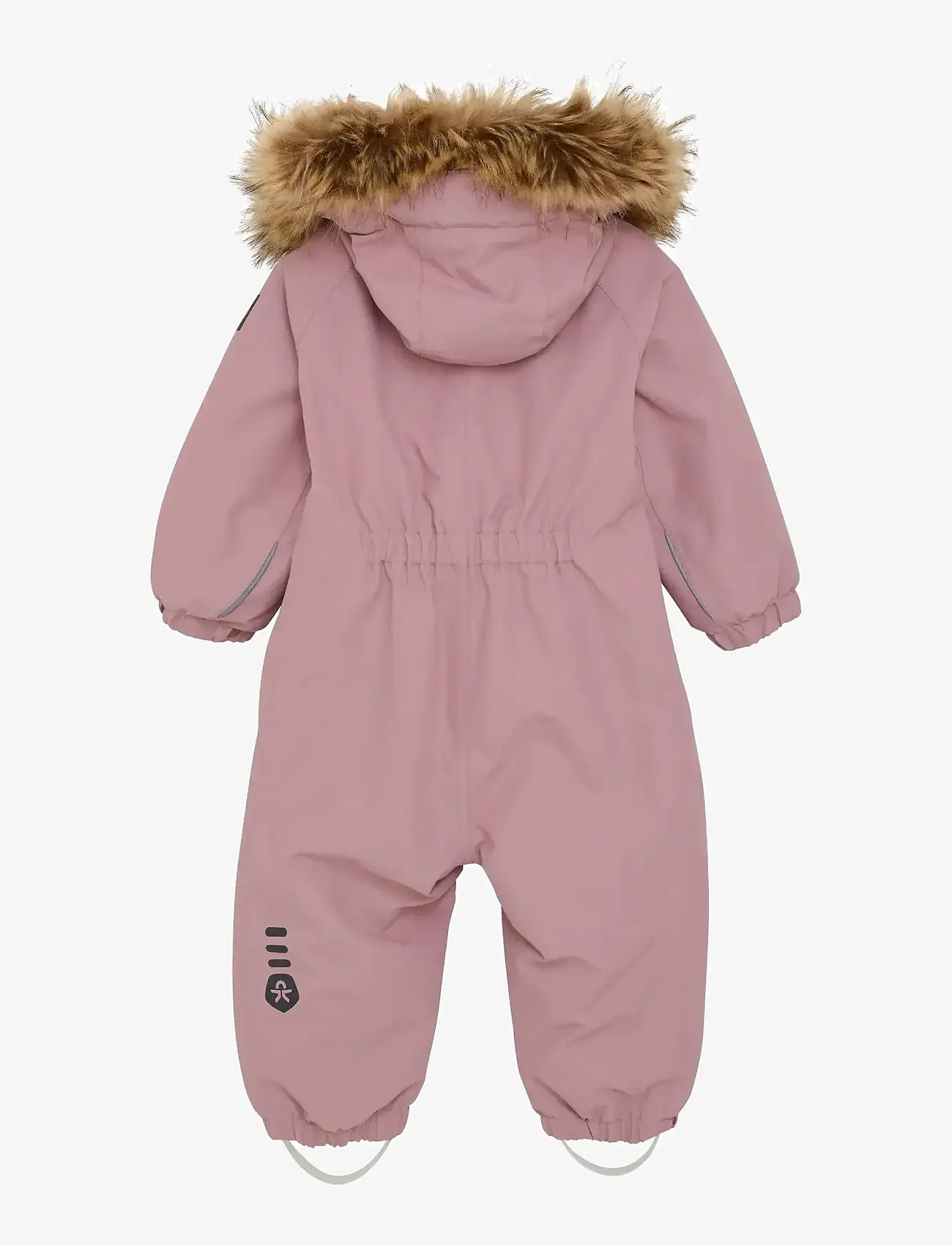 Color Kids - Baby Coverall W. Fake Fur - ytterkläder - woodrose - 1