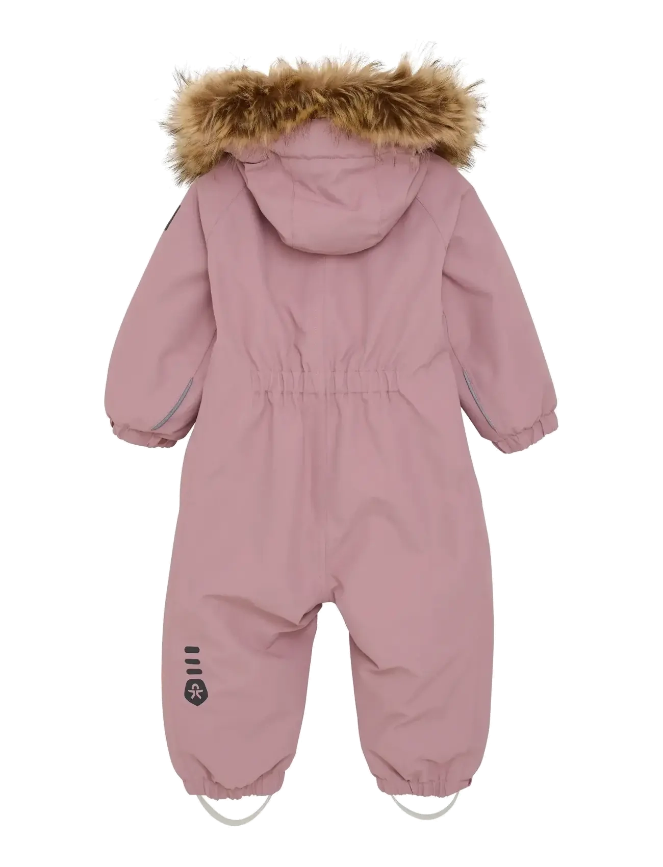 Color Kids - Baby Coverall W. Fake Fur - vêtements d'extérieur - woodrose - 1