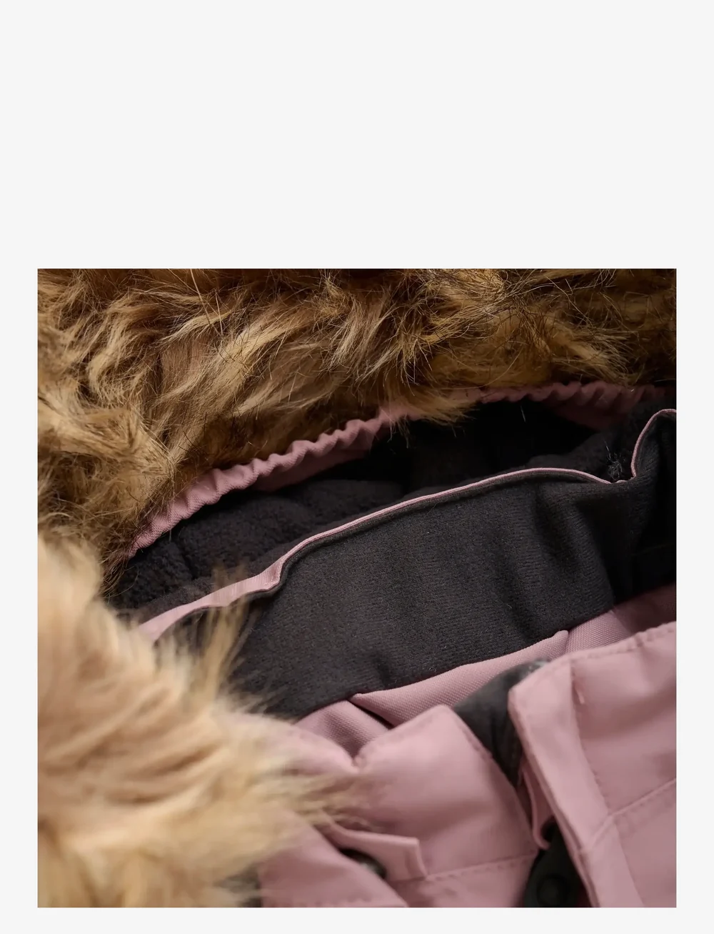 Color Kids - Baby Coverall W. Fake Fur - ytterkläder - woodrose - 3