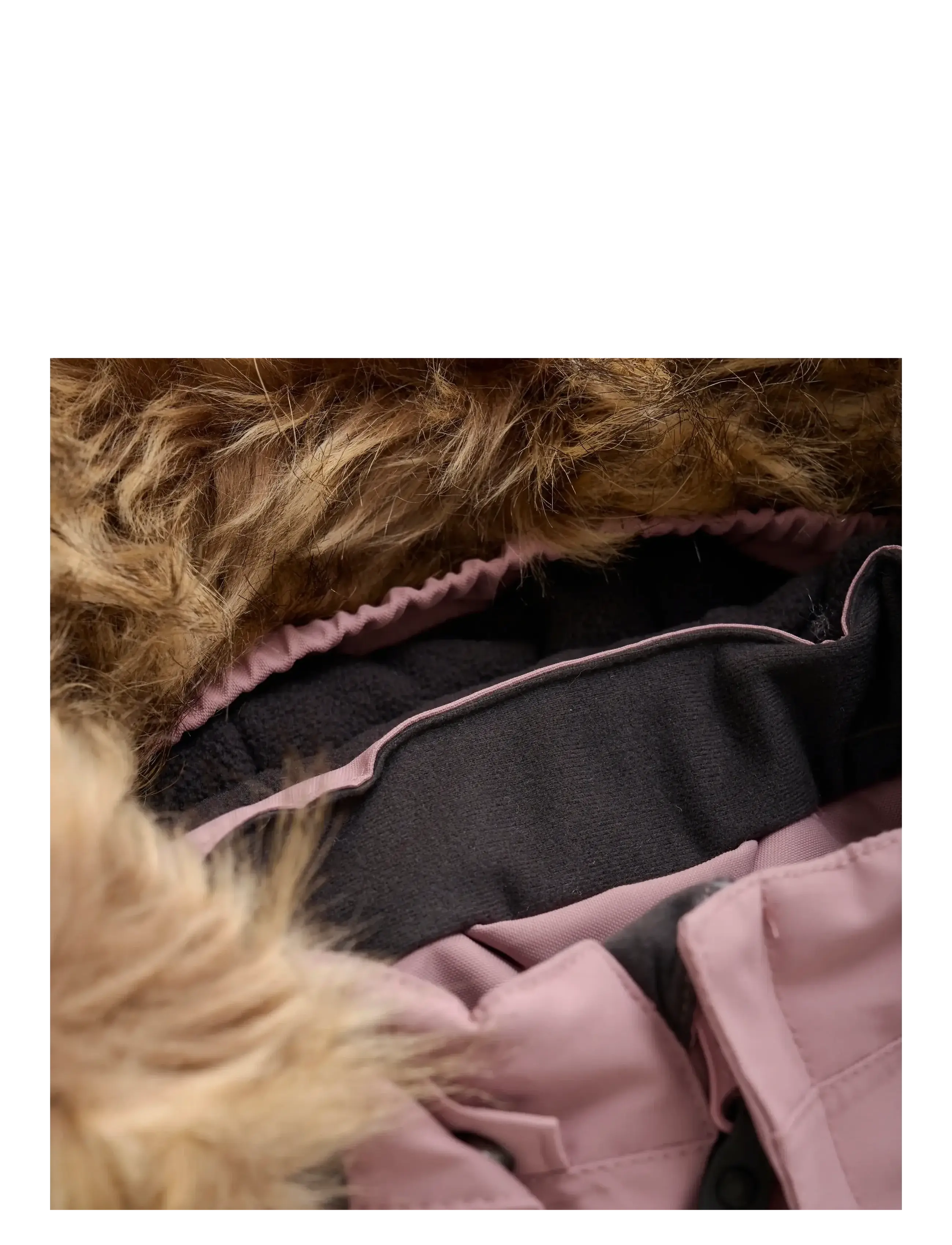 Color Kids - Baby Coverall W. Fake Fur - vêtements d'extérieur - woodrose - 3