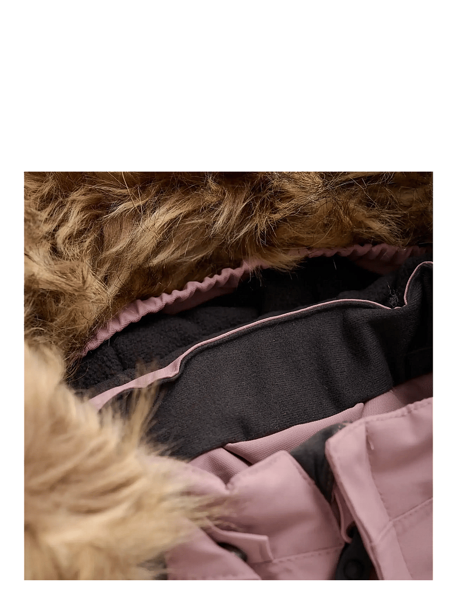 Color Kids - Baby Coverall W. Fake Fur - vêtements d'extérieur - woodrose - 3