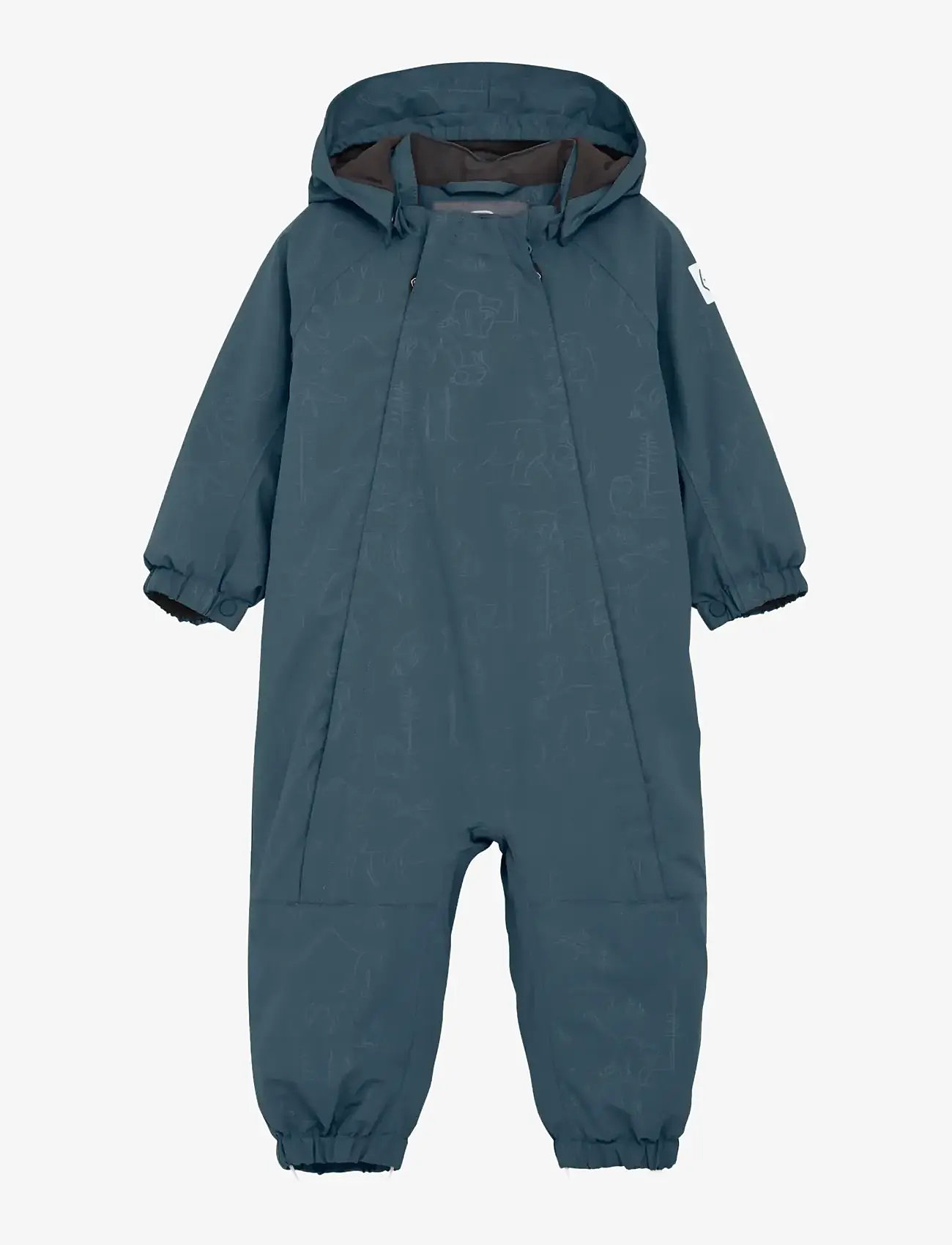 Color Kids - Baby Coverall W. 2 ZIP- Embos - softshell dragter - stormy weather - 0