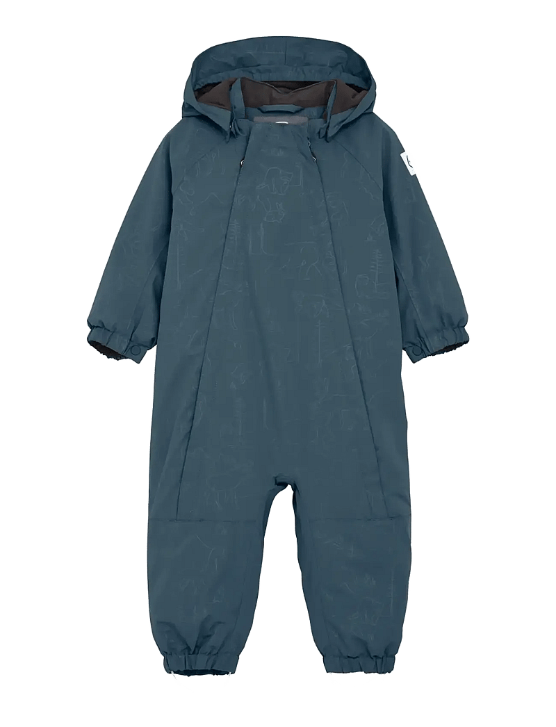 Color Kids - Baby Coverall W. 2 ZIP- Embos - softshell dragter - stormy weather - 0