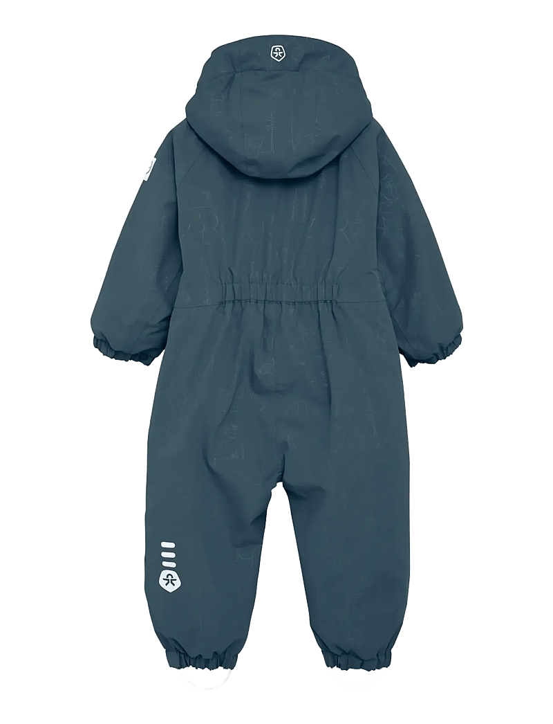 Color Kids - Baby Coverall W. 2 ZIP- Embos - softshell dragter - stormy weather - 1