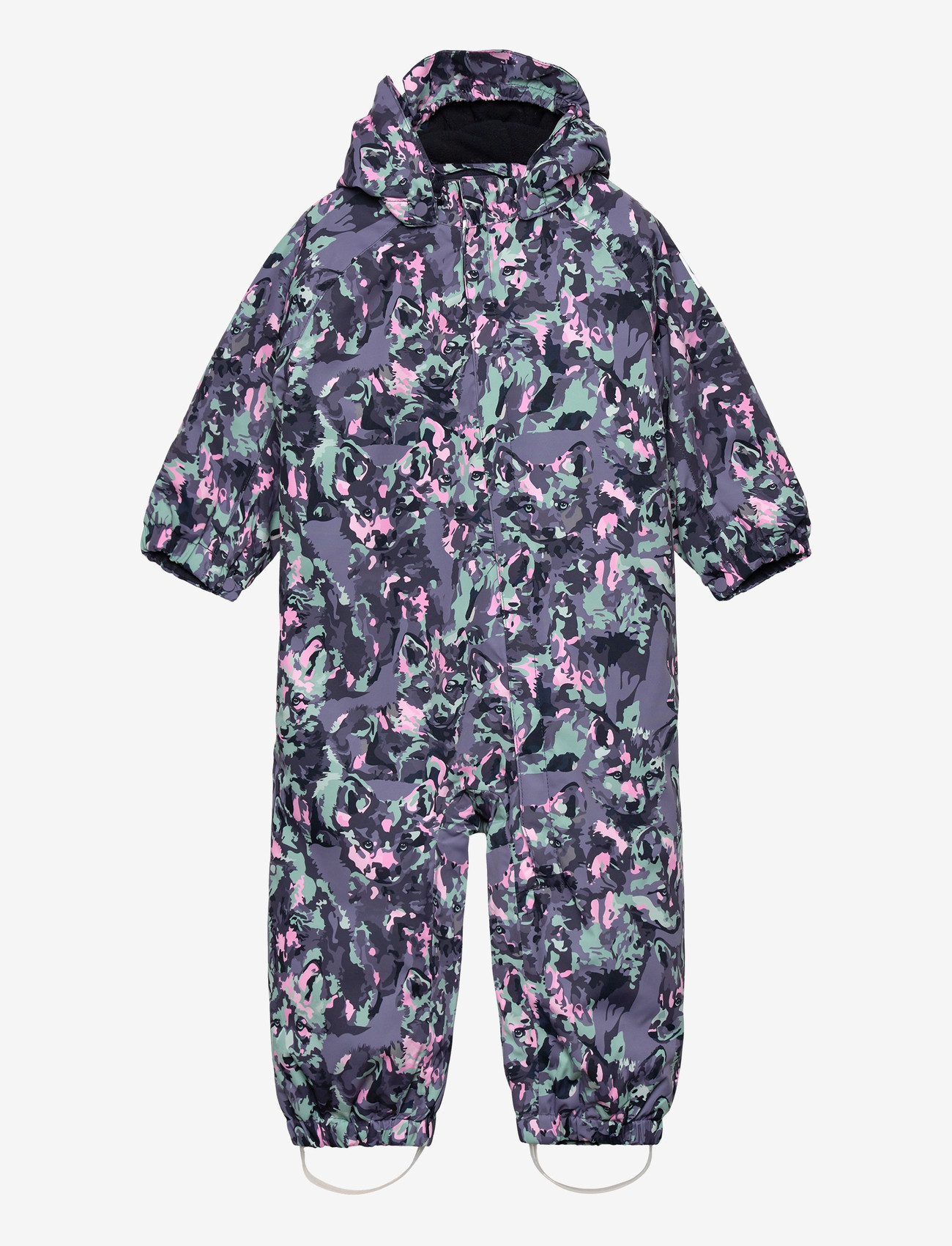 Color Kids - Baby Coverall - AOP - regnoveraller - blue granite - 0