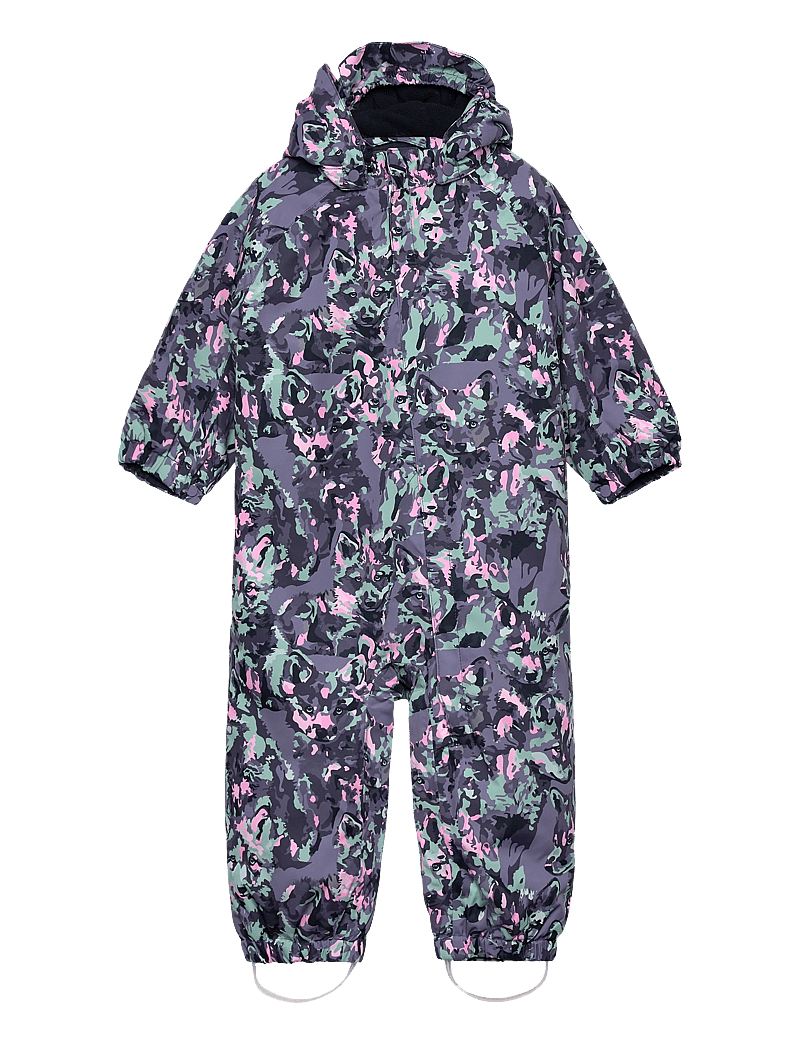Color Kids - Baby Coverall - AOP - regnoveraller - blue granite - 0