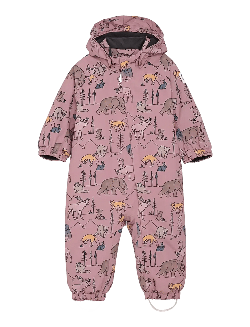 Color Kids - Baby Coverall - AOP - regenschutzanzüge - woodrose - 0