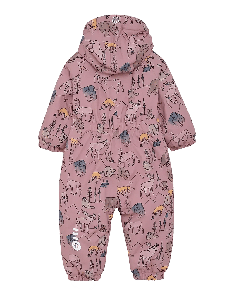 Color Kids - Baby Coverall - AOP - regenschutzanzüge - woodrose - 1