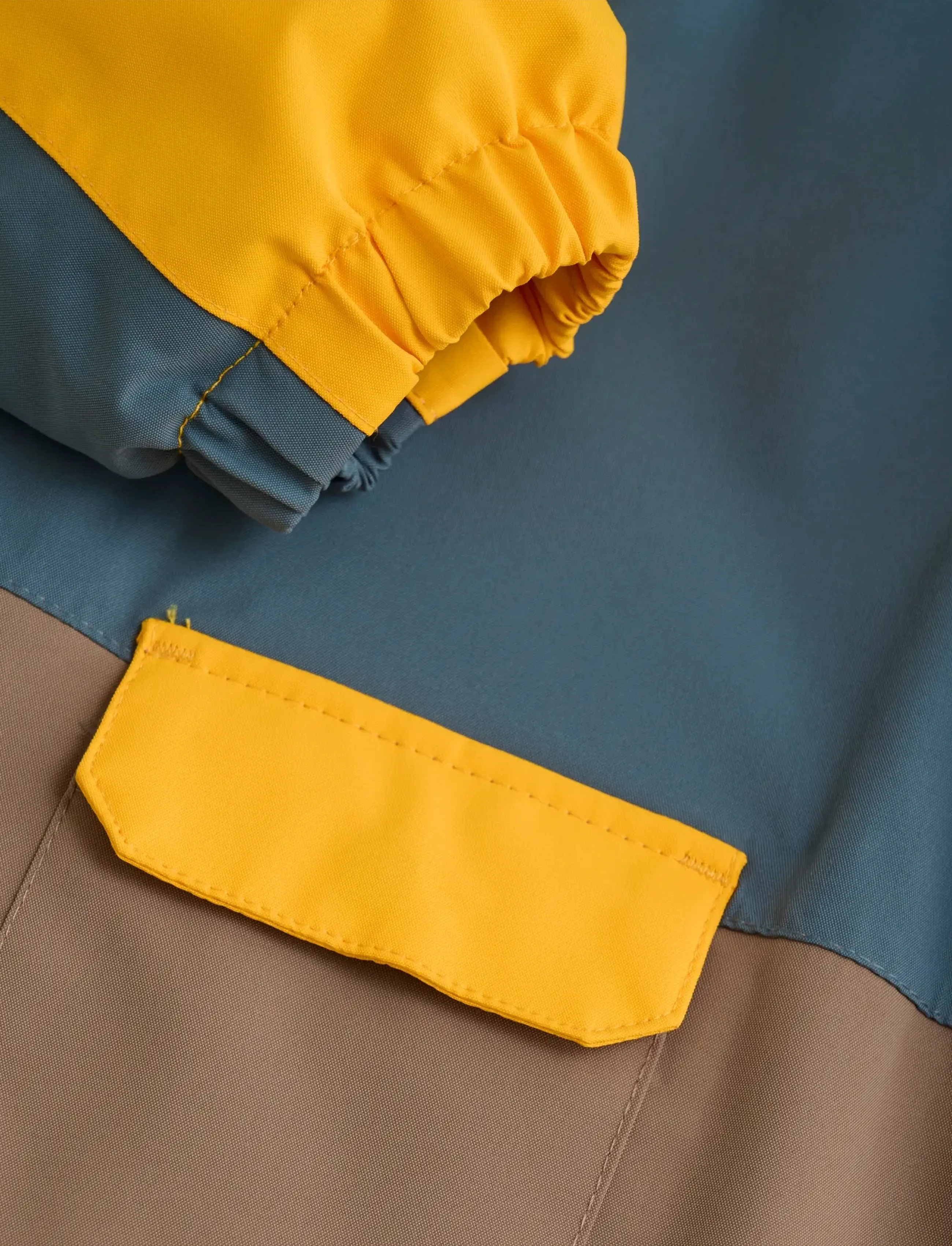 Color Kids - Baby Coverall - Colorblock - saffron - 3