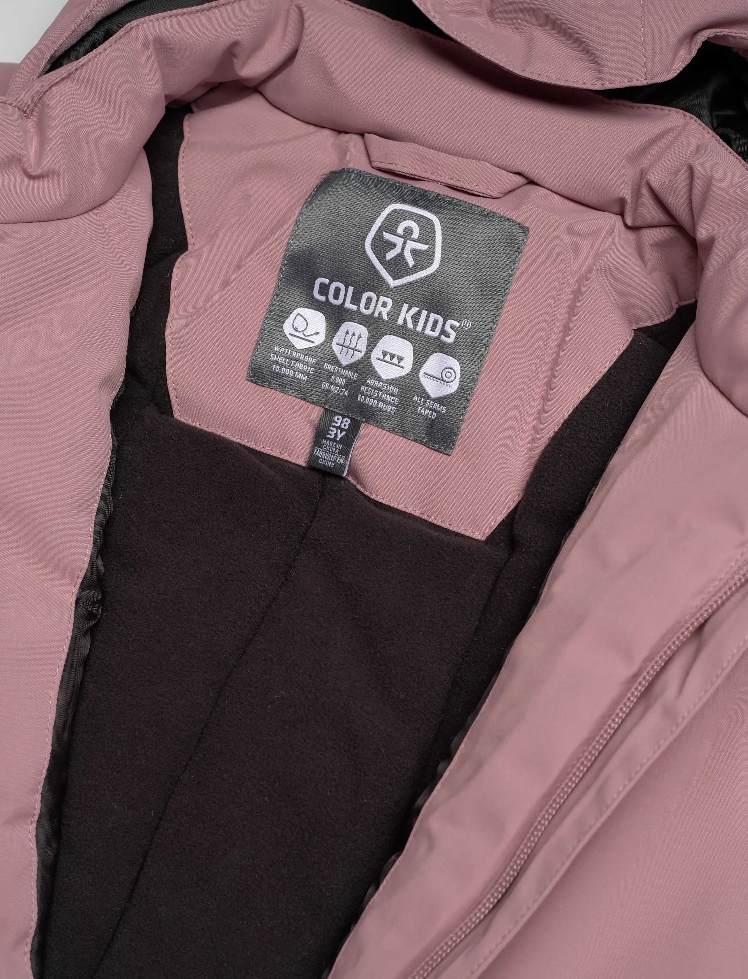 Color Kids - Baby Coverall -  Solid - ytterkläder - woodrose - 2
