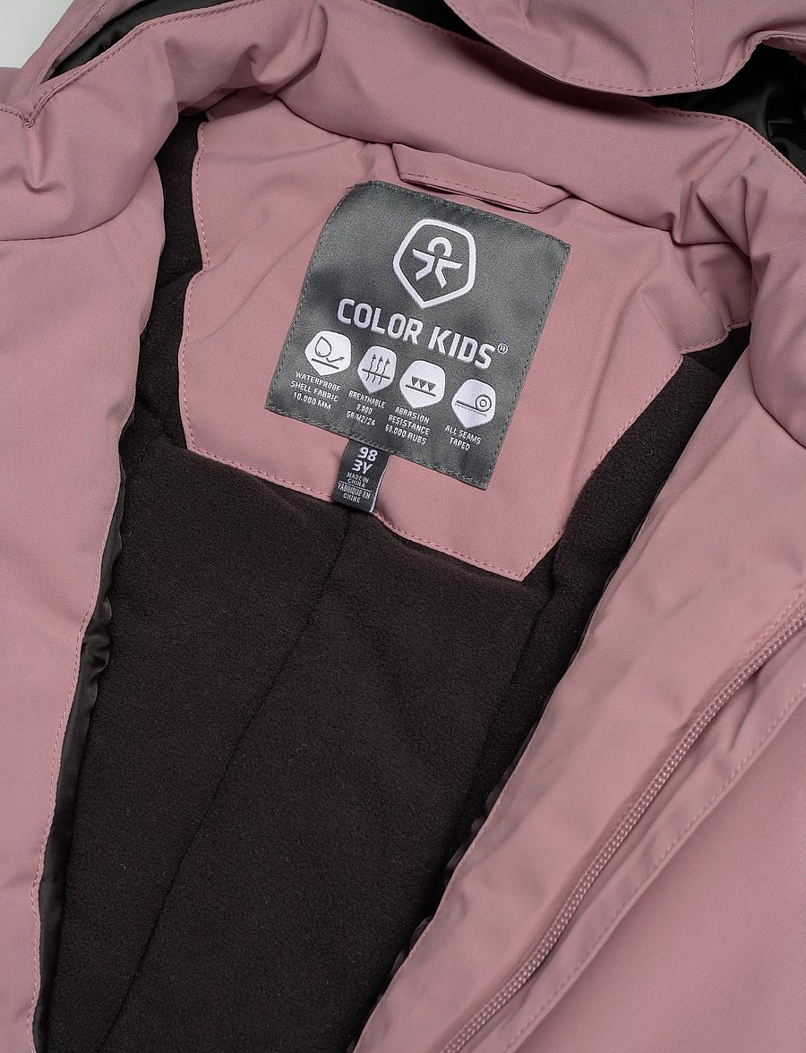 Color Kids - Baby Coverall - Solid - ytterkläder - woodrose - 2