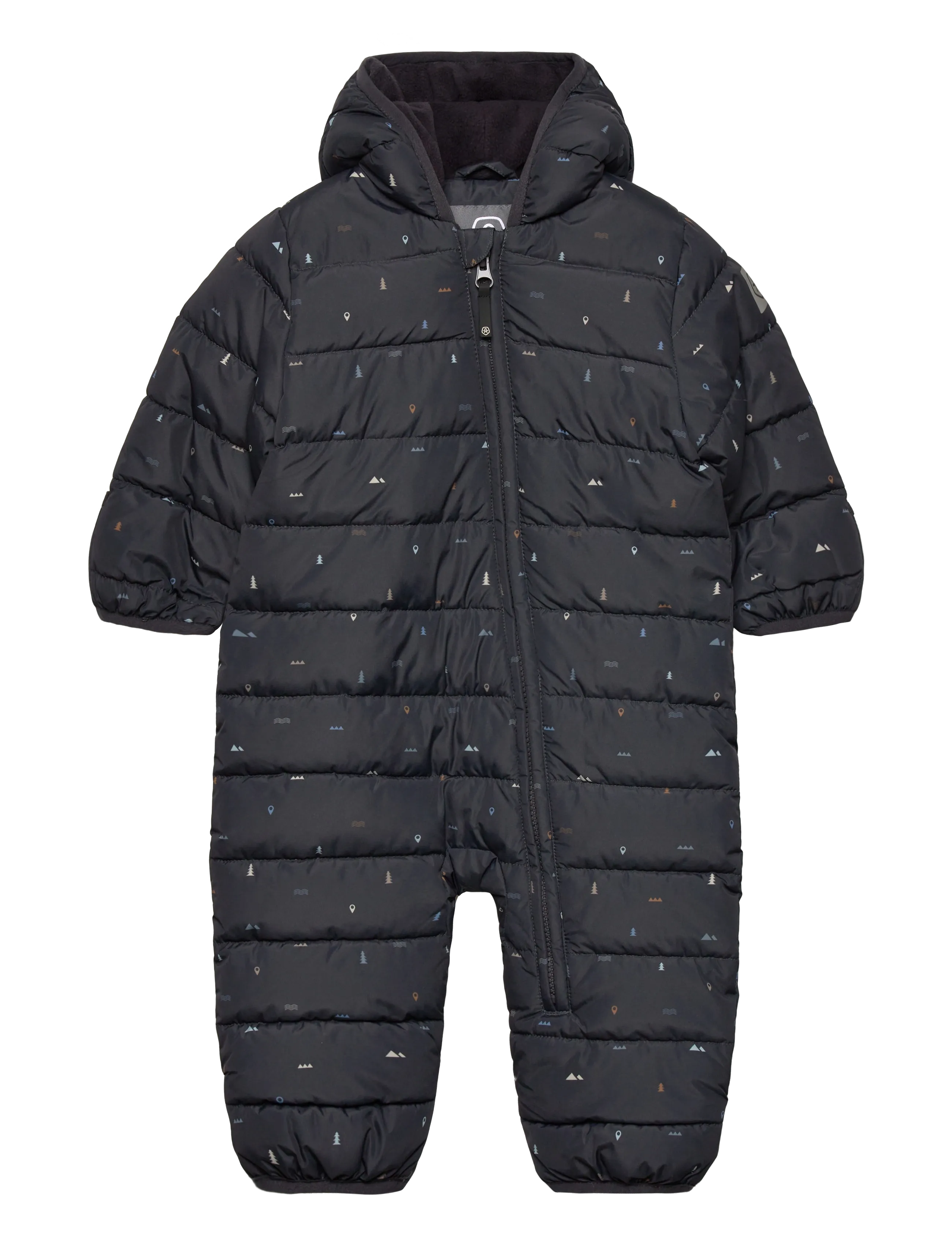 Color Kids Baby Coverall Quilt & Aop, 86, Coveralls, Schwarz - Snow-ski Coveralls Sets, Kinder