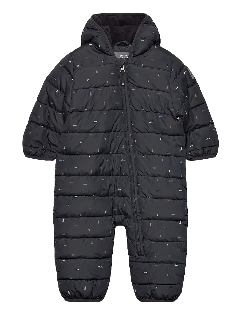 Color Kids - Baby Coverall - Quilt & AOP - overtøj - phantom - 0