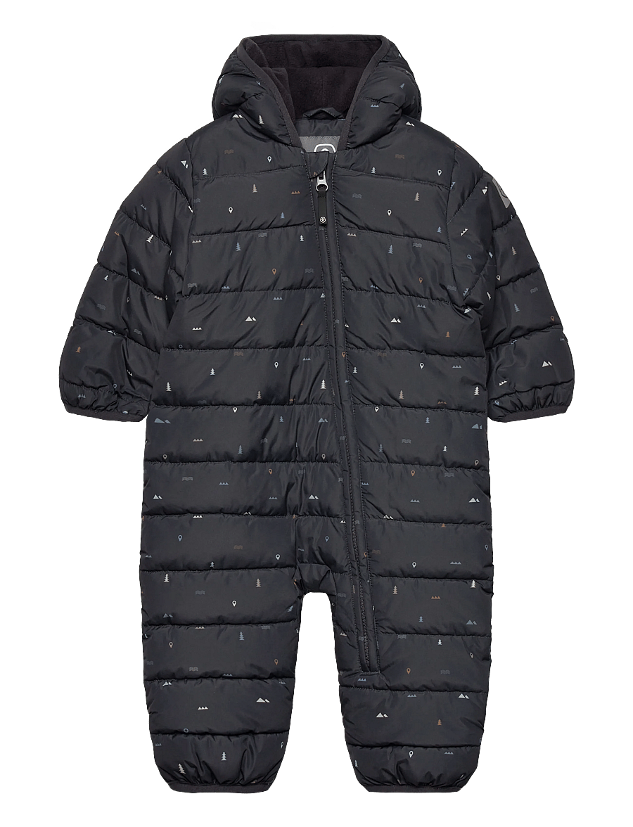 Color Kids - Baby Coverall - Quilt & AOP - virsdrēbes - phantom - 0