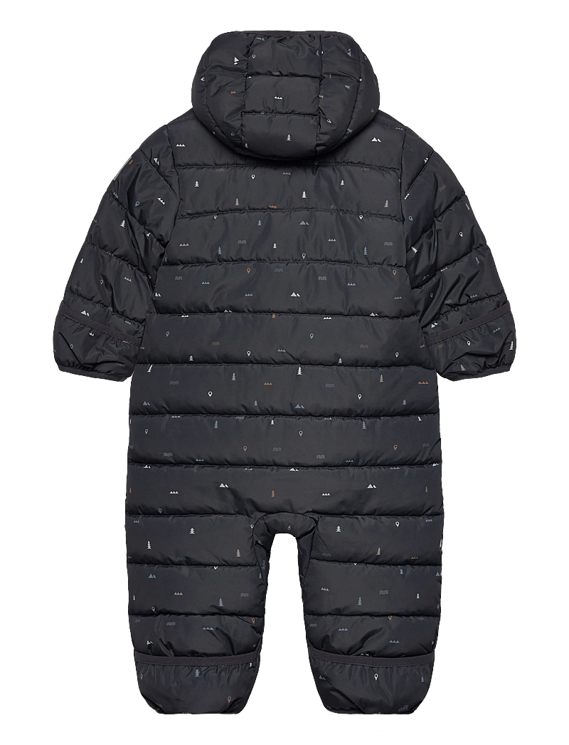 Color Kids - Baby Coverall - Quilt & AOP - overtøj - phantom - 1