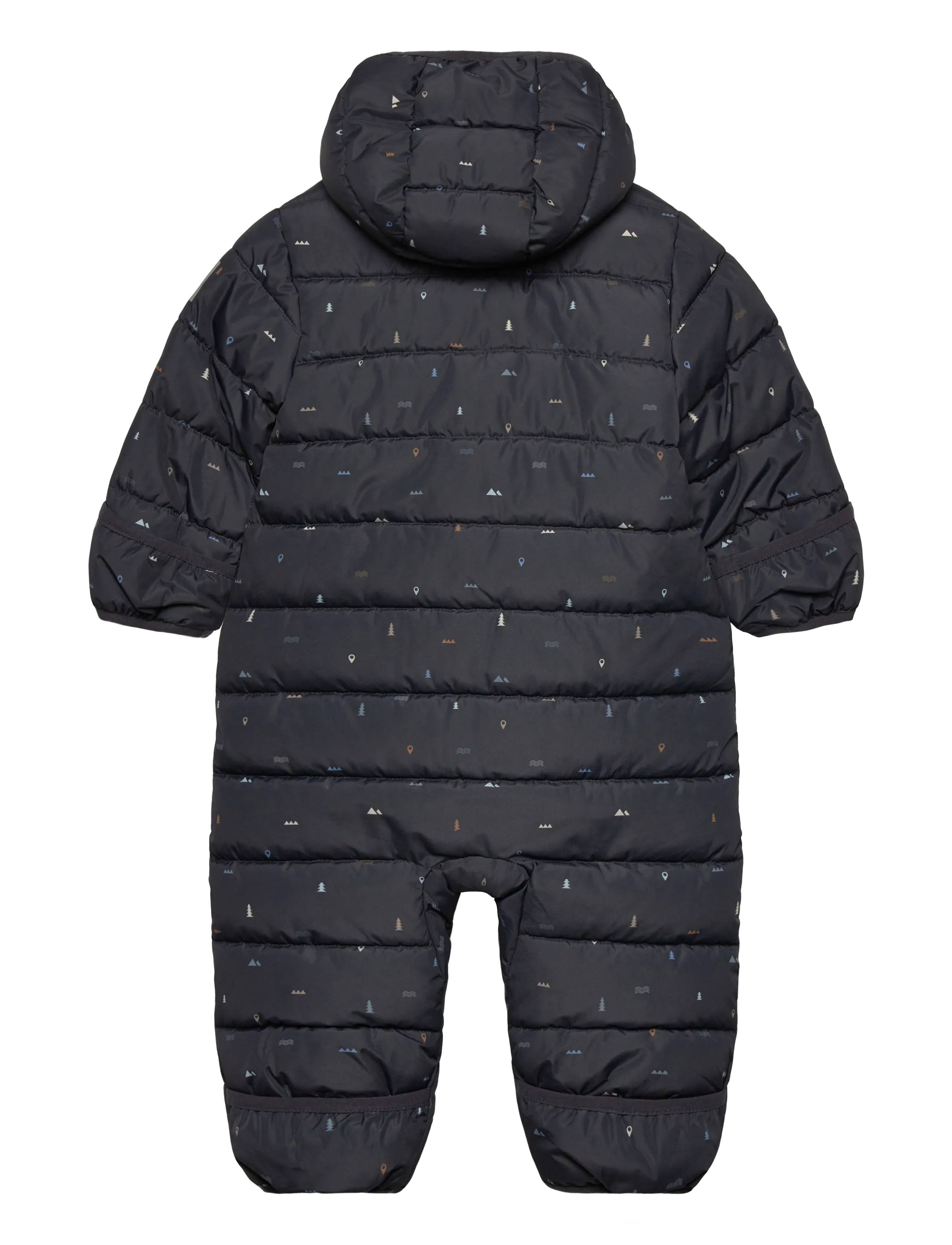 Color Kids - Baby Coverall - Quilt & AOP - outerwear - phantom - 1