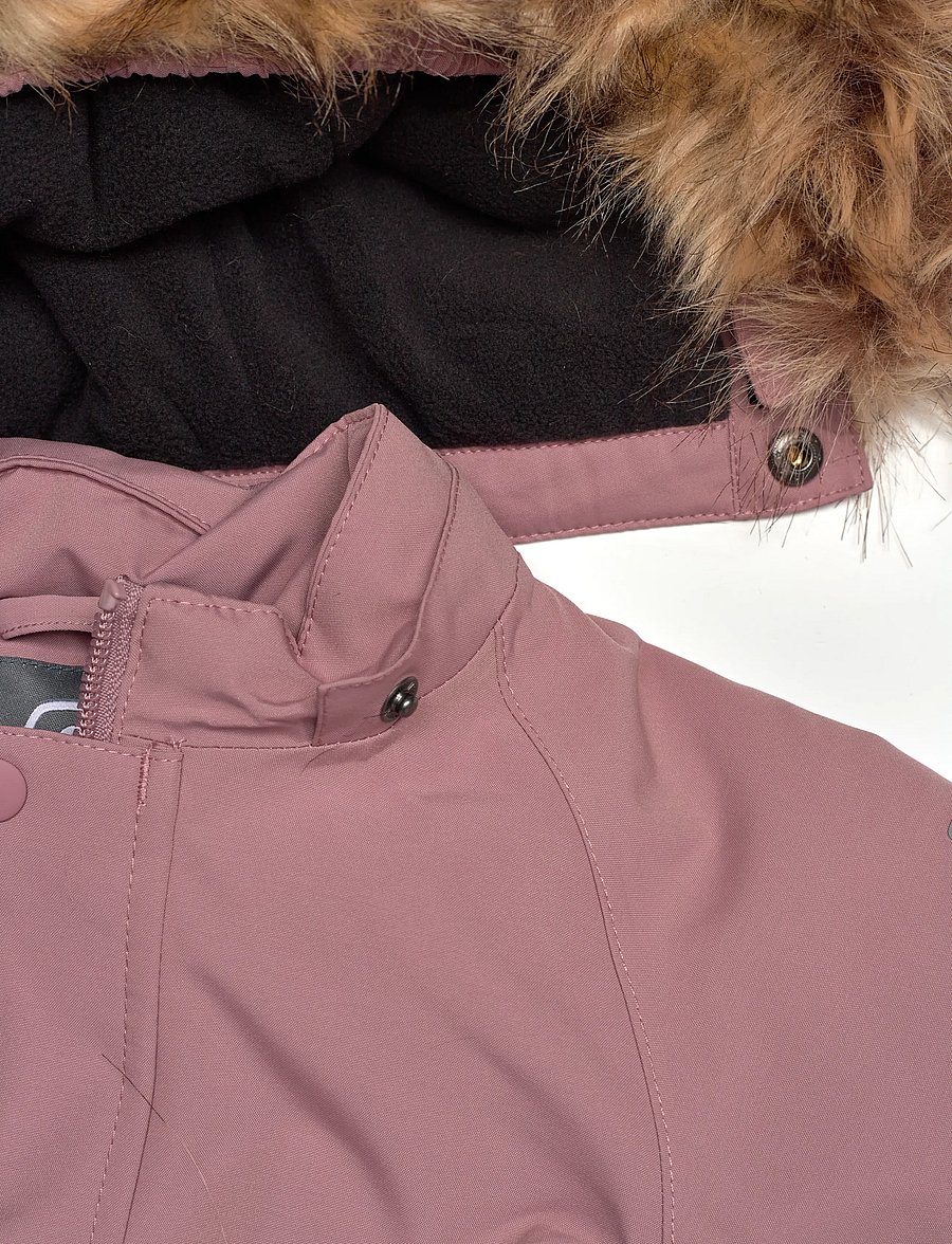 Color Kids - Baby Parka W. Fake Fur - isolierte jacken - woodrose - 3