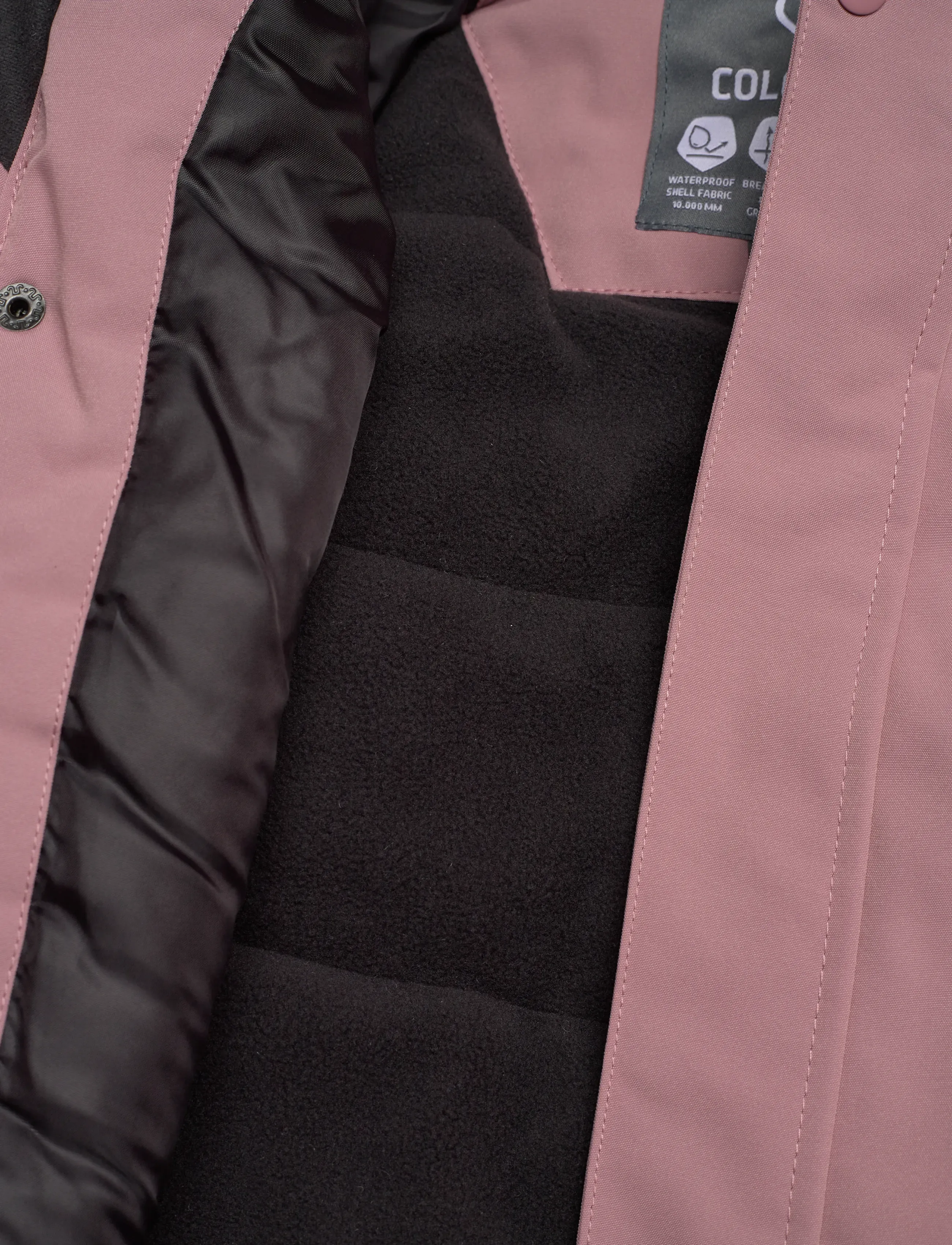Color Kids - Baby Parka W. Fake Fur - isolierte jacken - woodrose - 4