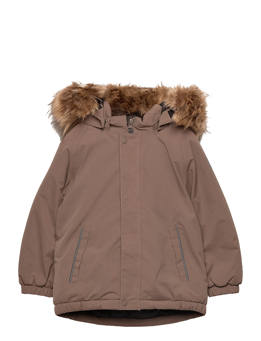 Color Kids - Baby Parka W. Fake Fur - vestes thermo-isolantes - fossil - 0