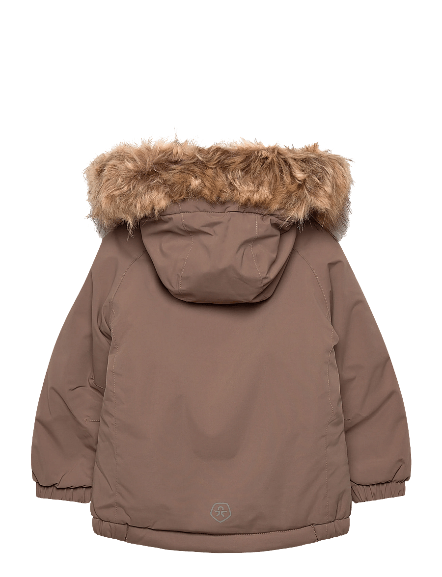 Color Kids - Baby Parka W. Fake Fur - vestes thermo-isolantes - fossil - 1