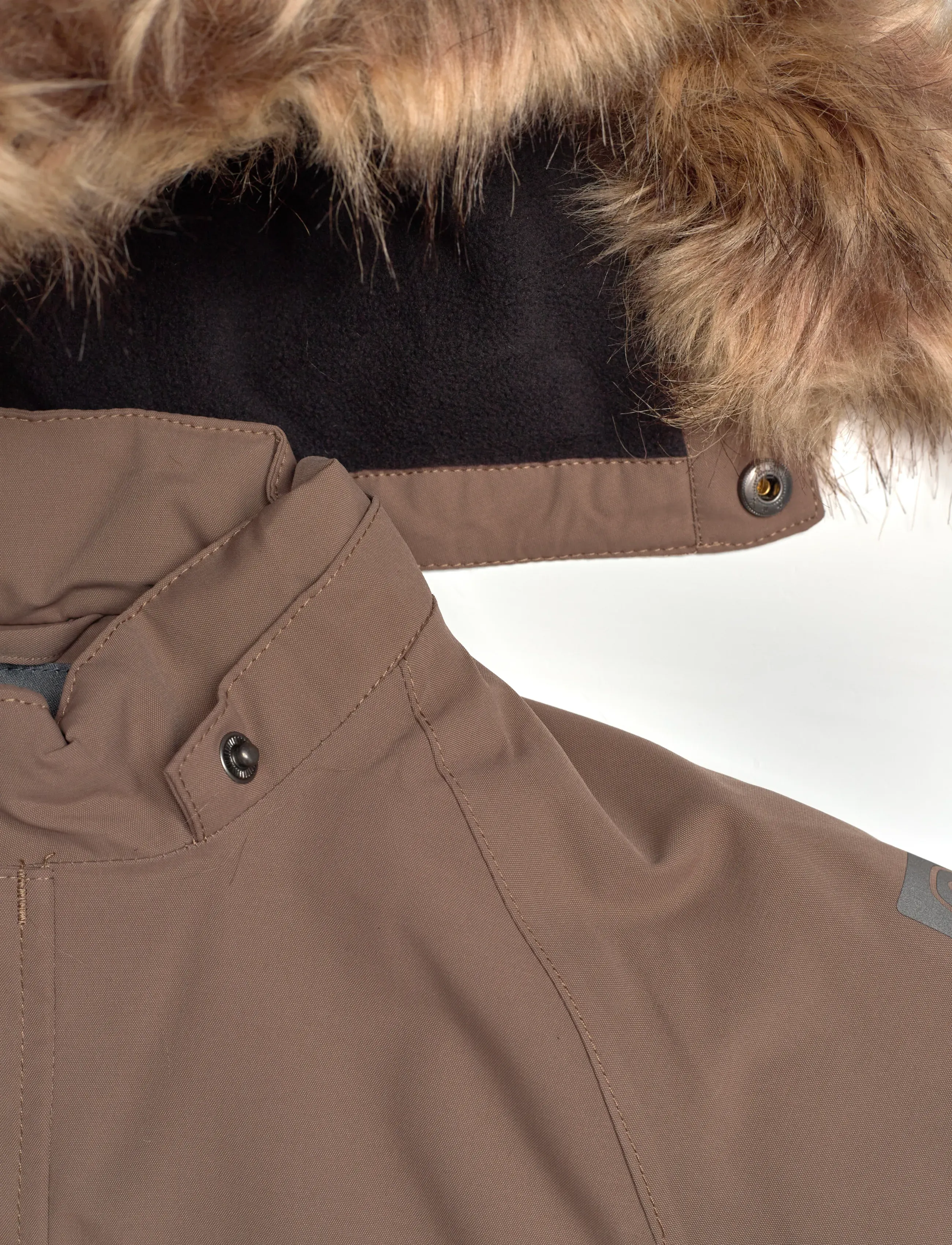 Color Kids - Baby Parka W. Fake Fur - vestes thermo-isolantes - fossil - 3