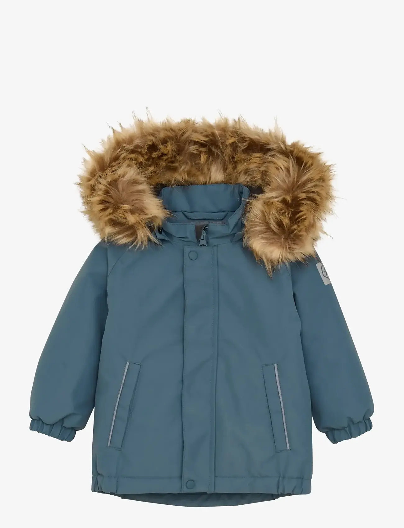 Color Kids - Baby Parka W. Fake Fur - isolerede jakker - stormy weather - 0