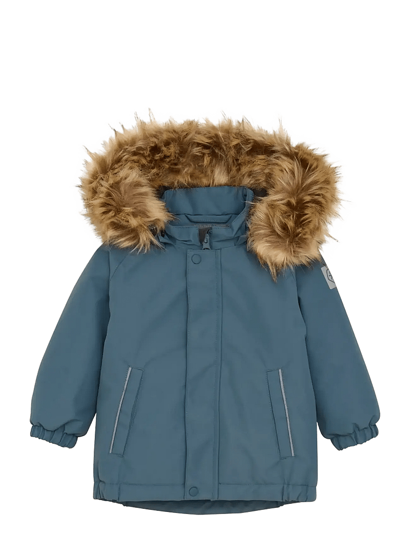 Color Kids - Baby Parka W. Fake Fur - isolerede jakker - stormy weather - 0