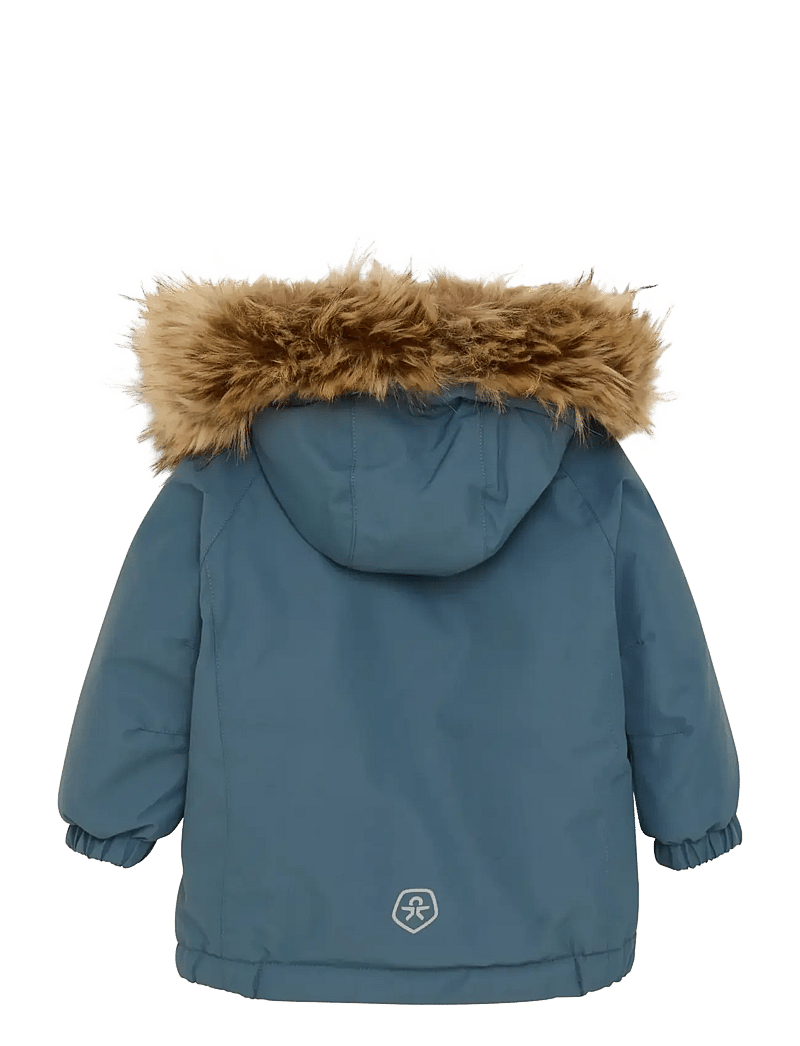 Color Kids - Baby Parka W. Fake Fur - isolerede jakker - stormy weather - 1
