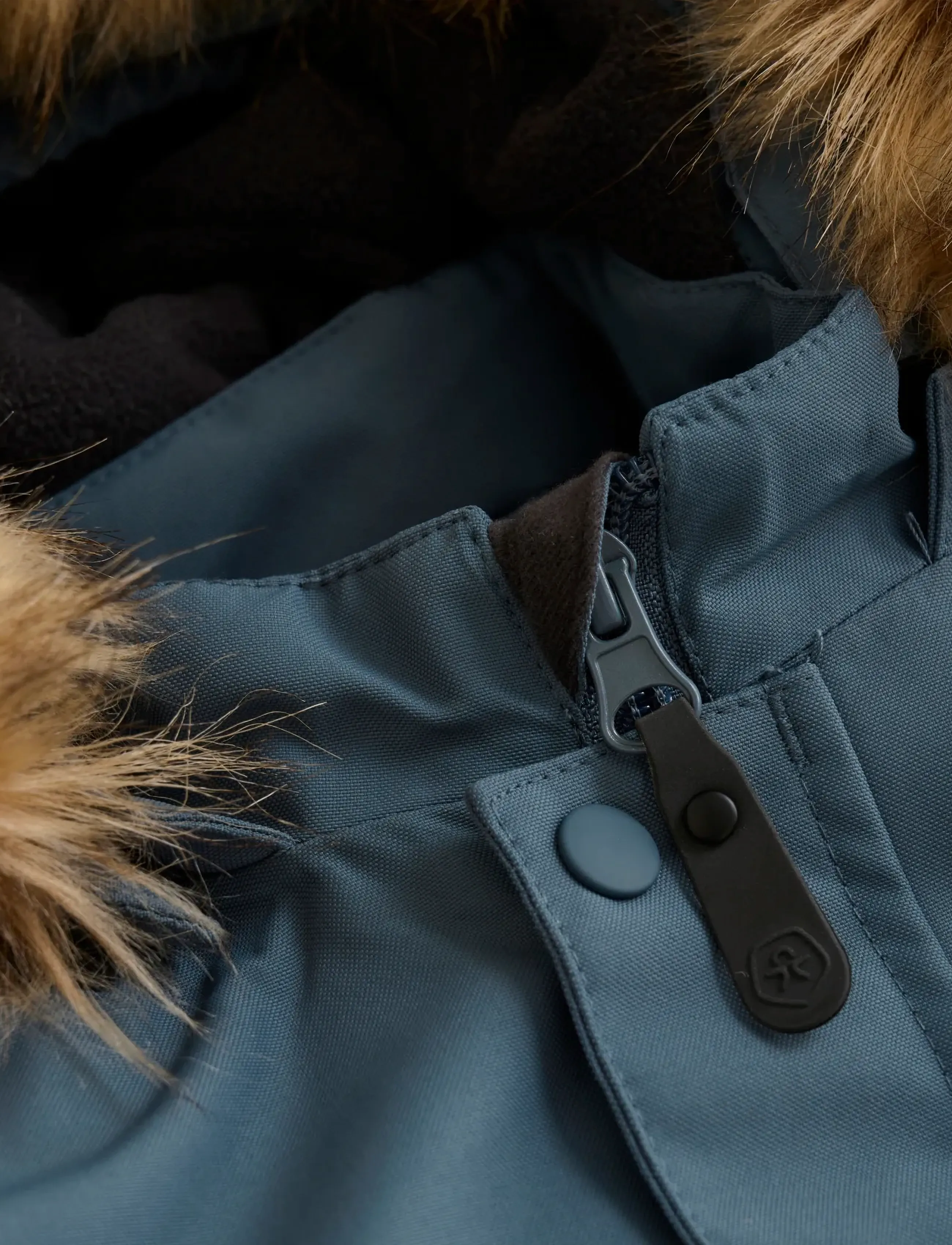 Color Kids - Baby Parka W. Fake Fur - overtøj - stormy weather - 3