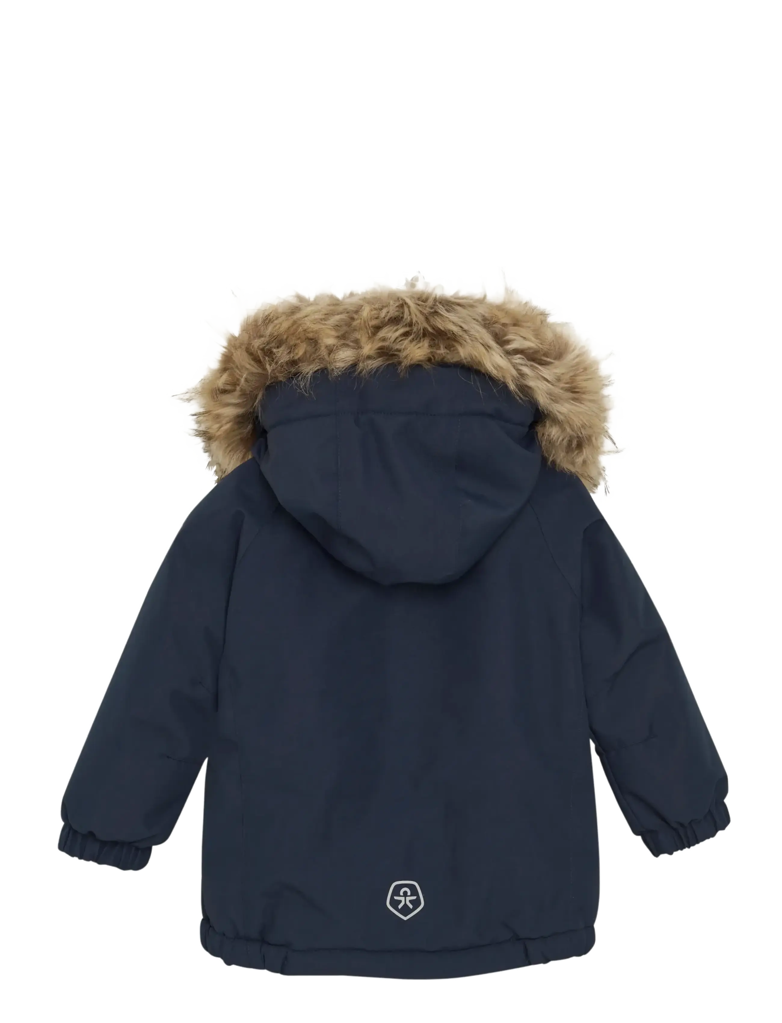 Color Kids - Baby Parka W. Fake Fur - isolerede jakker - total eclipse - 1