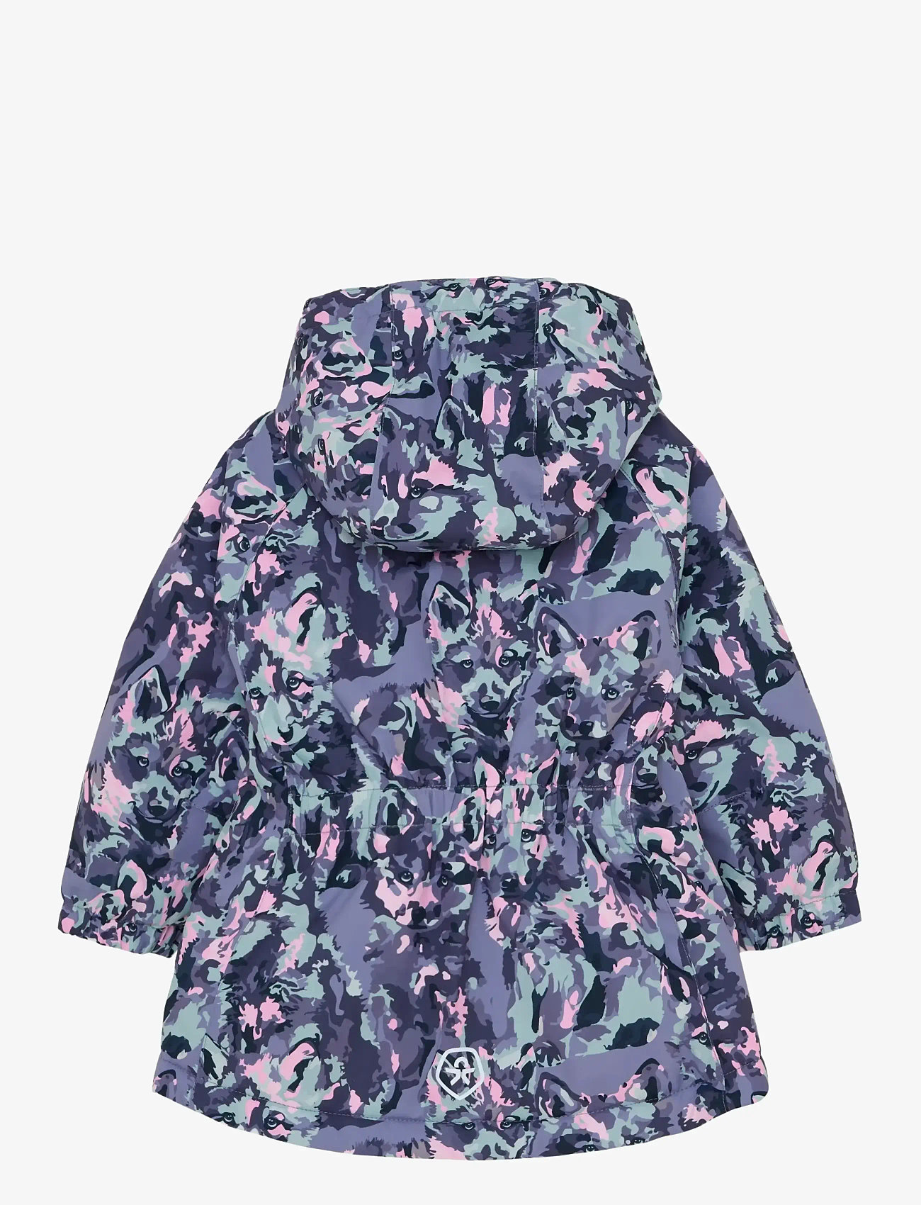 Color Kids - Baby Jacket - AOP - overtøj - blue granite - 1