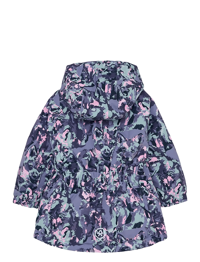 Color Kids - Baby Jacket - AOP - overtøj - blue granite - 1