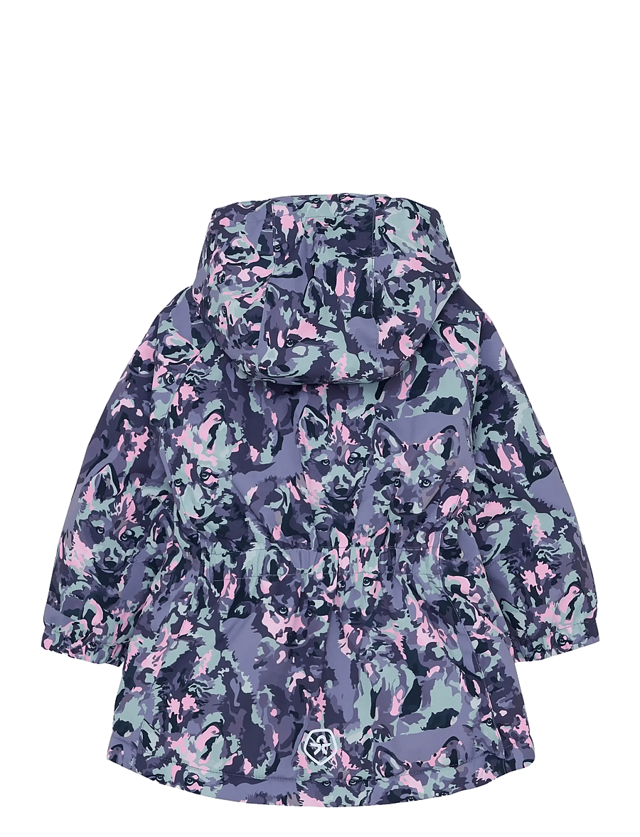 Color Kids - Baby Jacket - AOP - overtøj - blue granite - 1