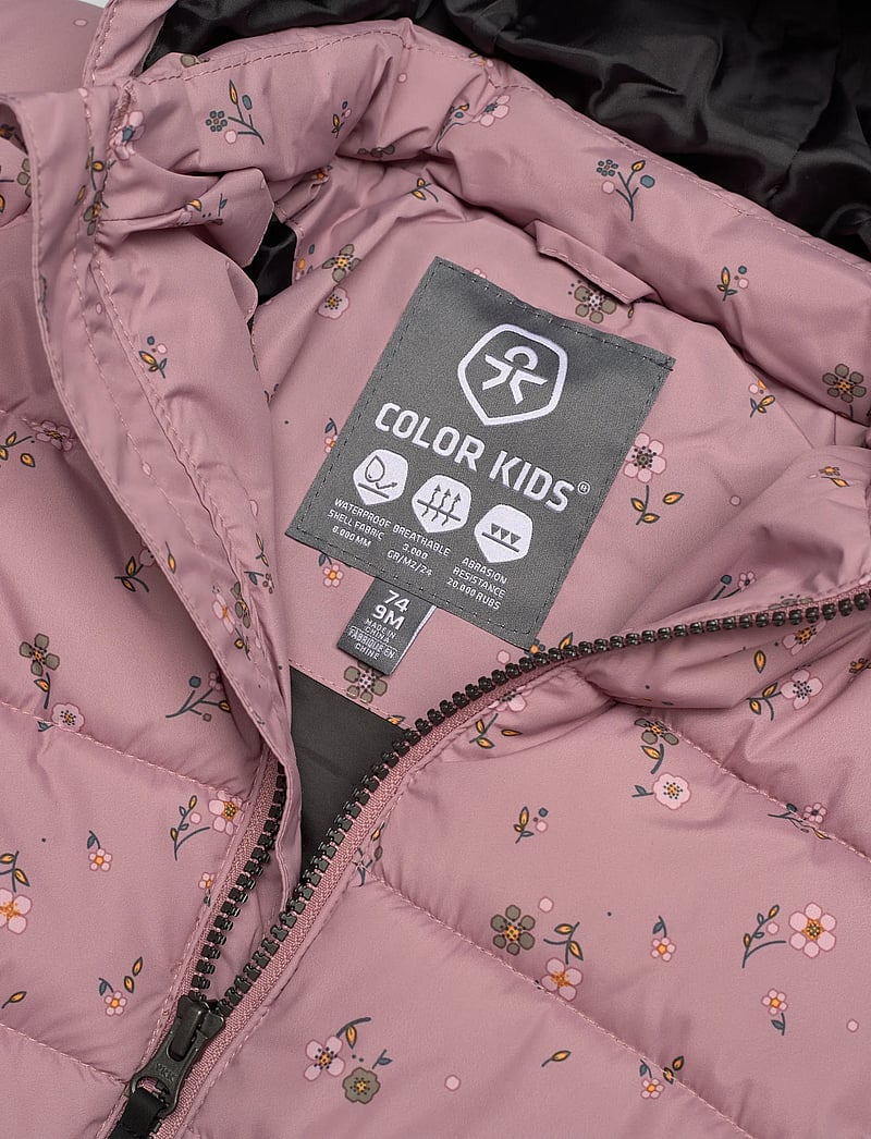 Color Kids - Baby Jacket - Quilt & AOP - steppjacken - woodrose - 2