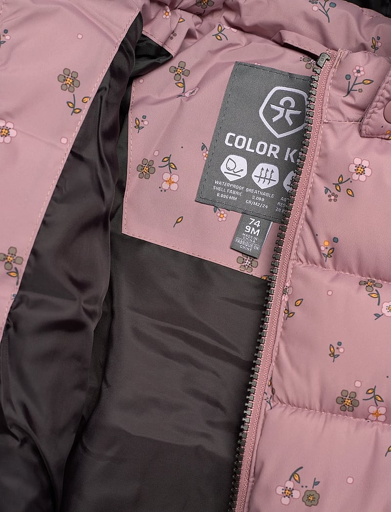 Color Kids - Baby Jacket - Quilt & AOP - steppjacken - woodrose - 4