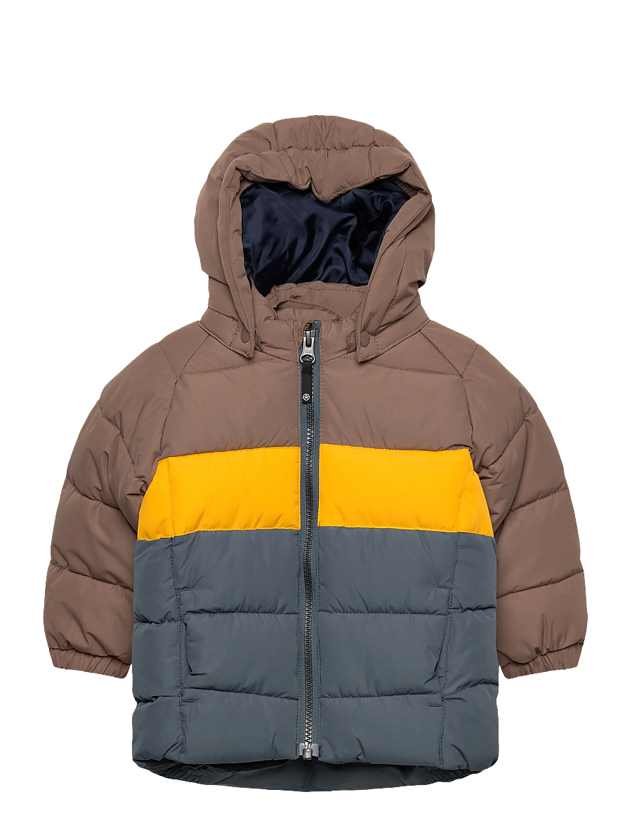 Color Kids - Baby Jacket - Quilt & Colorbl. - isolerede jakker - fossil - 0