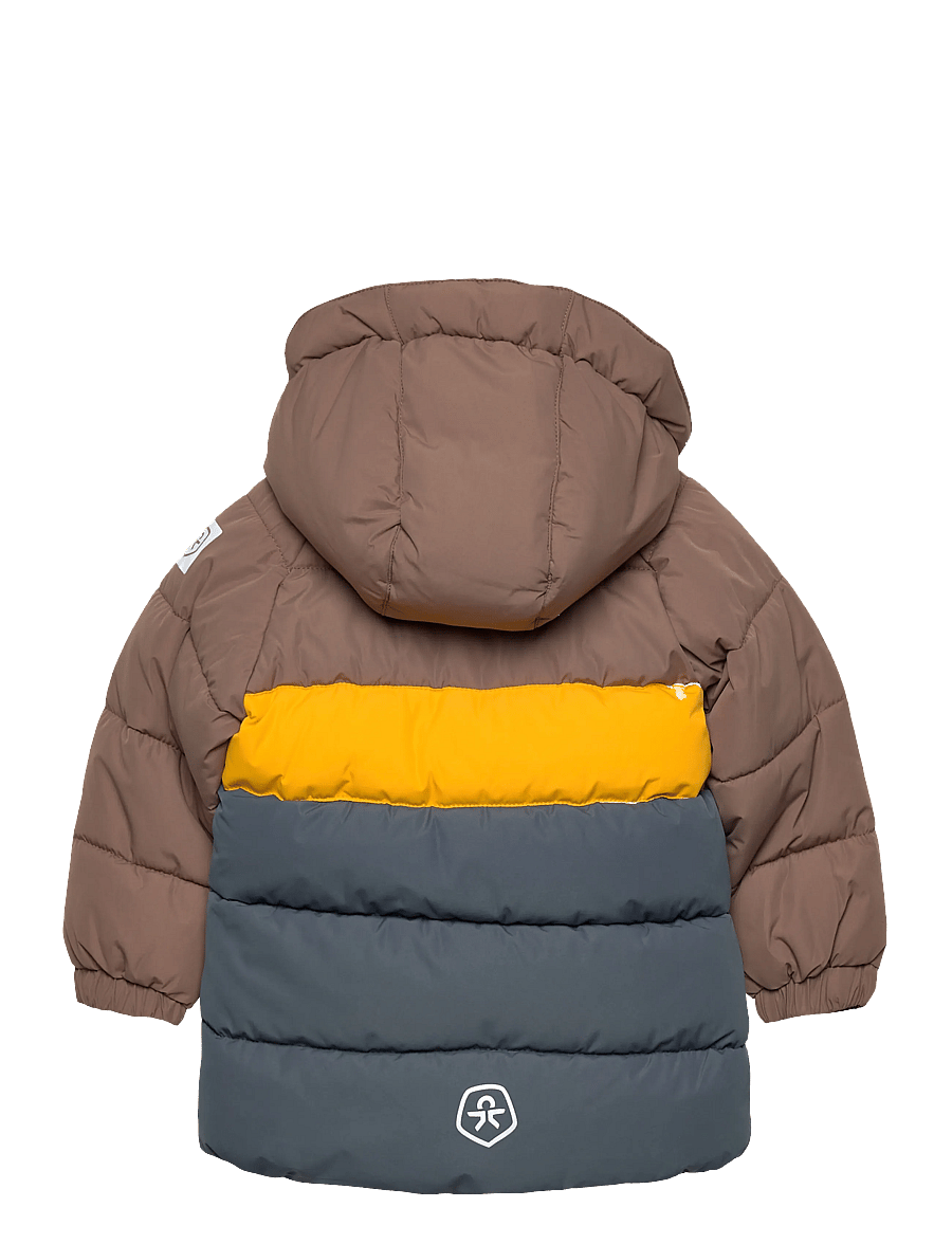 Color Kids - Baby Jacket - Quilt & Colorbl. - isolerede jakker - fossil - 1