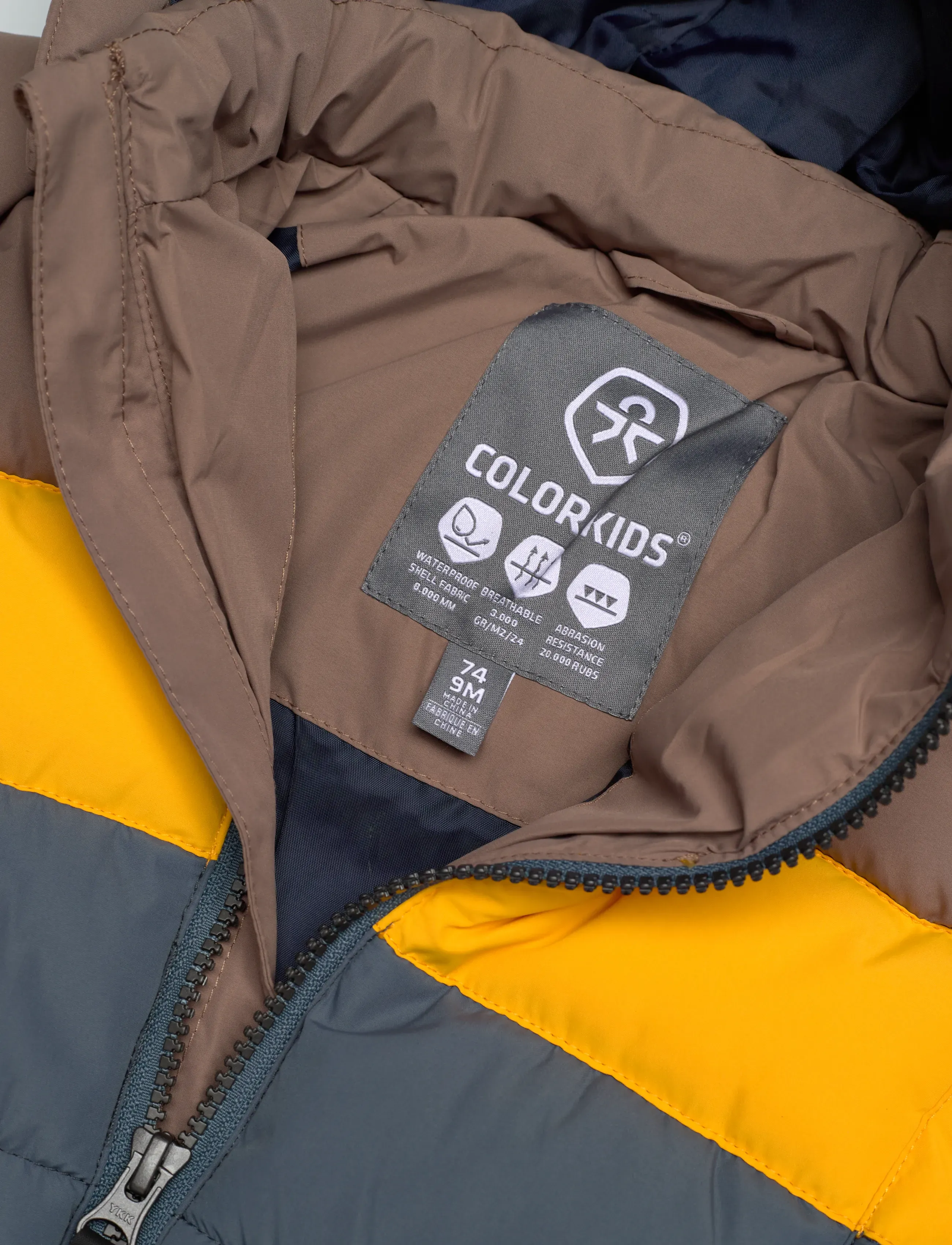 Color Kids - Baby Jacket - Quilt & Colorbl. - isolerede jakker - fossil - 2