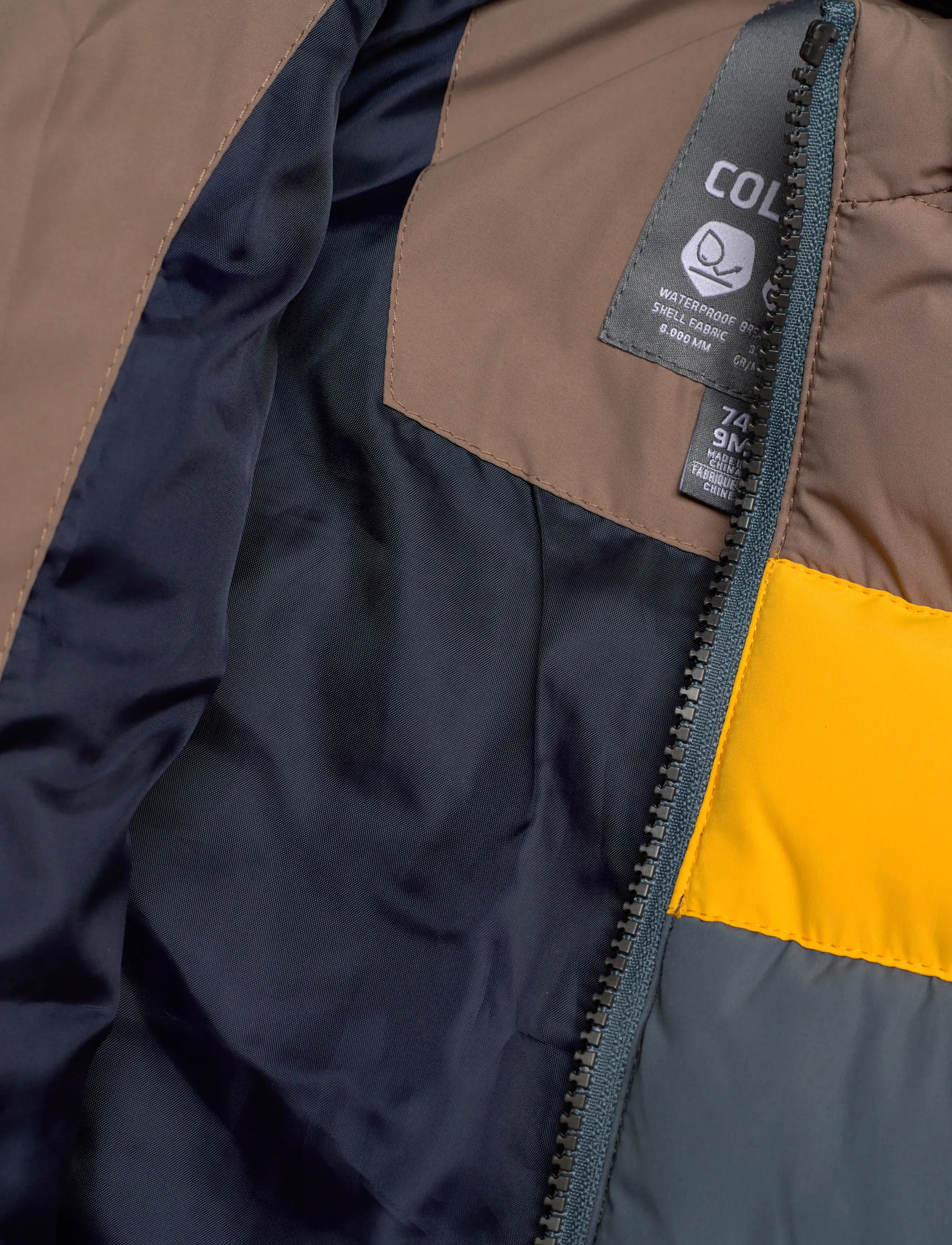 Color Kids - Baby Jacket - Quilt & Colorbl. - isolerede jakker - fossil - 4