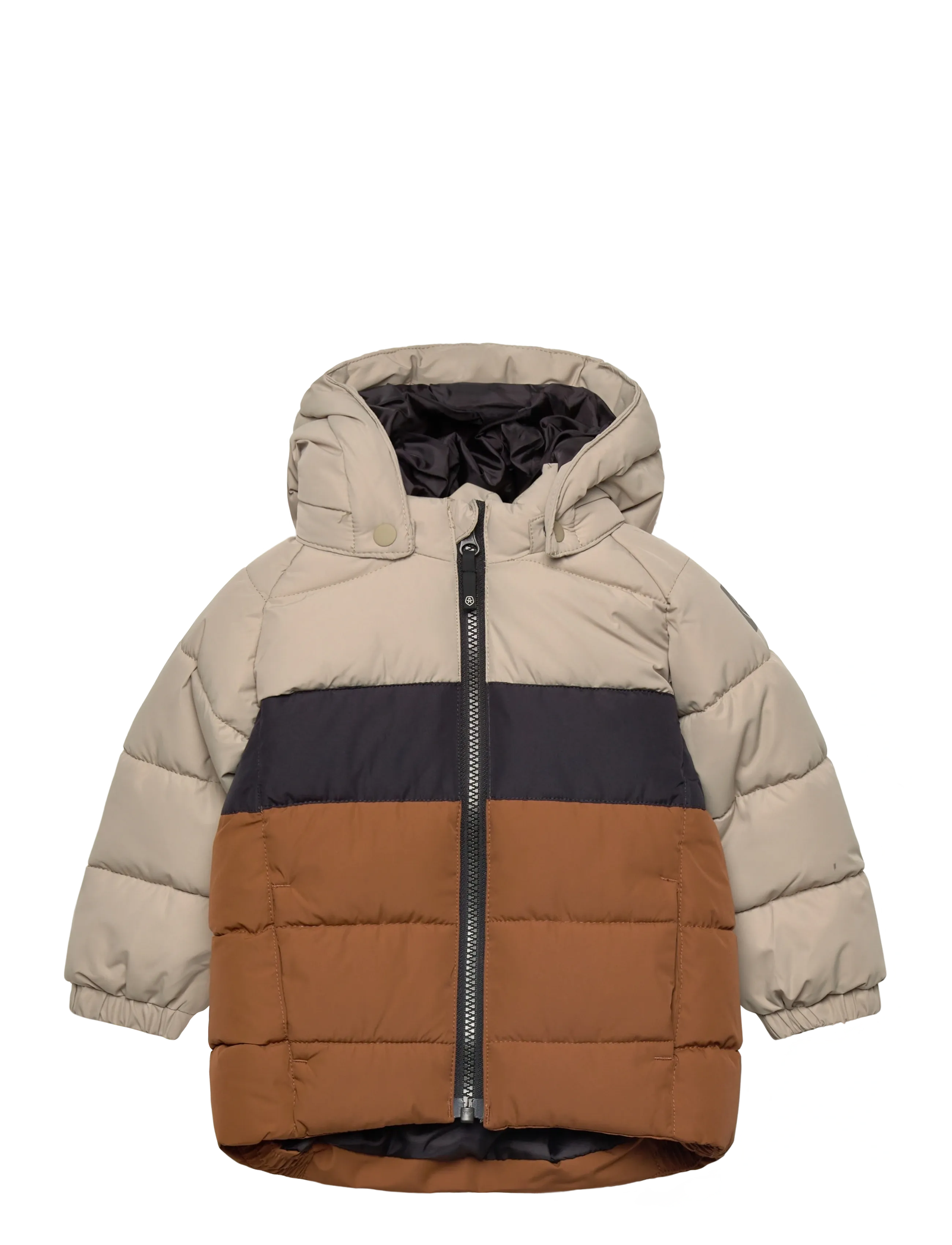 COLOR Kinder Baby Jacke - Quilt & Colorbl. Braun - 74 - Kinder
