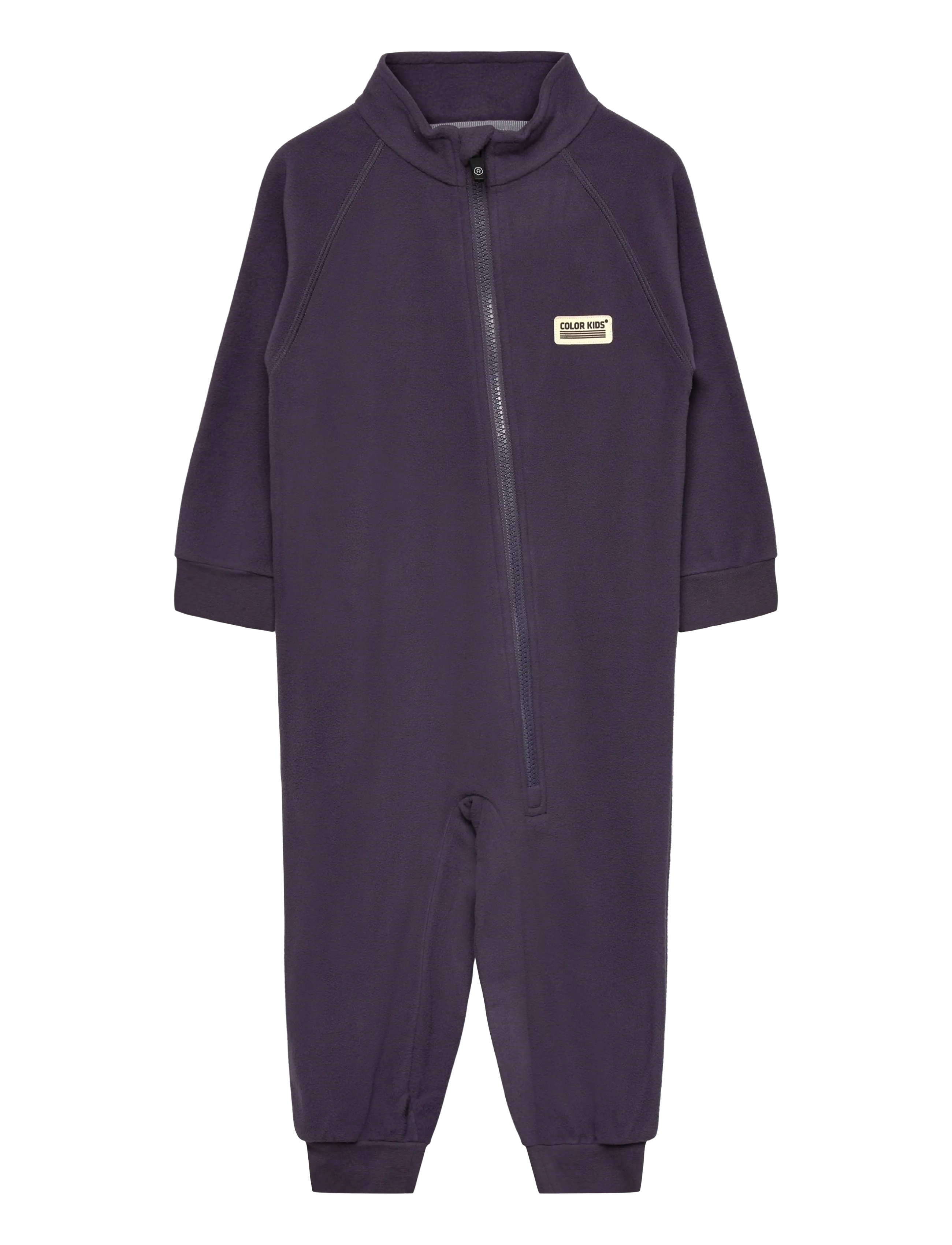 Color Kids Baby Fleece Suit - Buksedragter - GRAYSTONE / navy