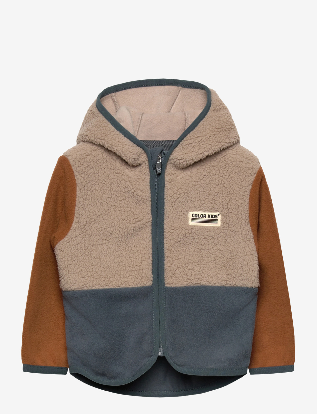 Color Kids - Baby Teddy Fleece Jacket - isolierte jacken - stormy weather - 0