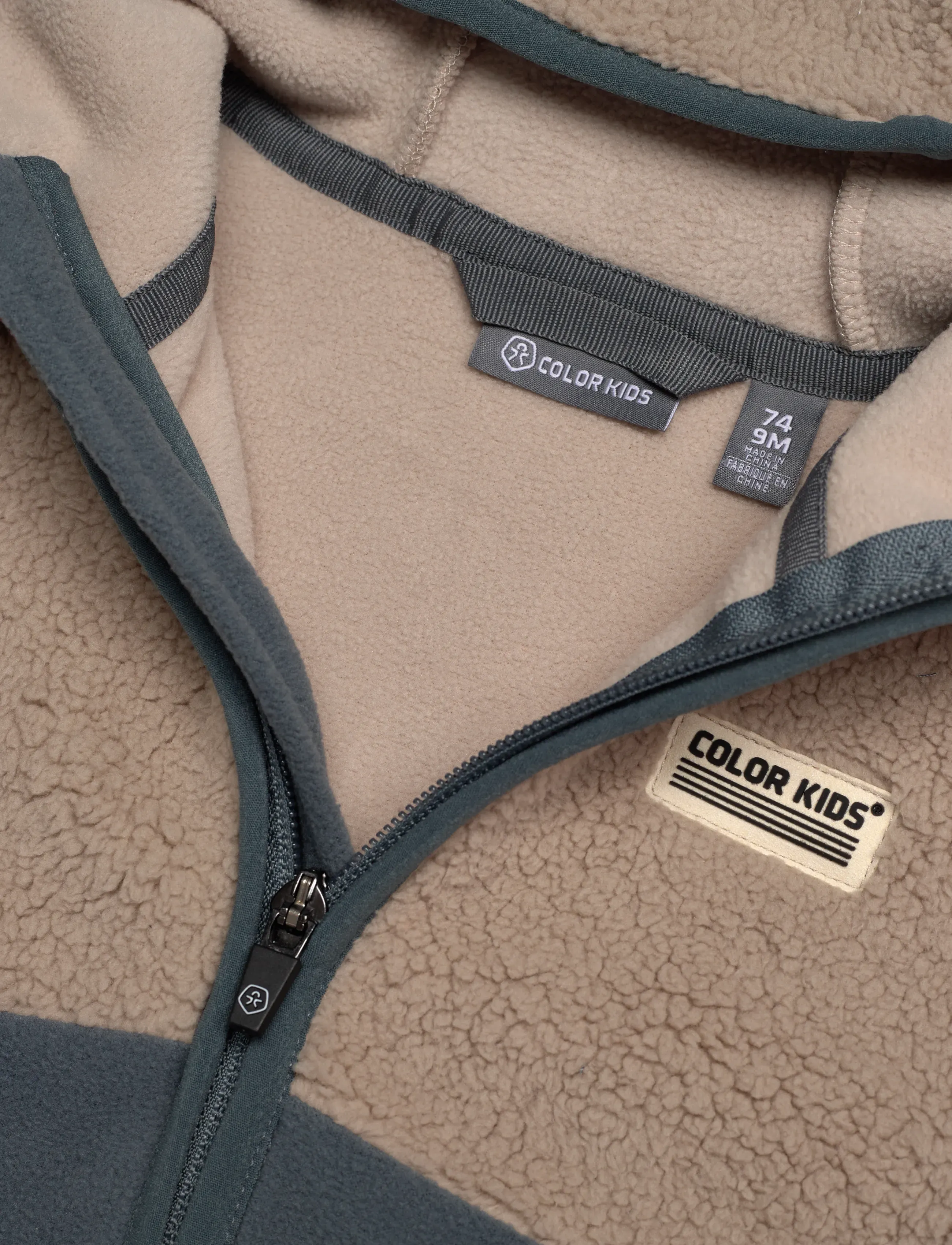 Color Kids - Baby Teddy Fleece Jacket - stormy weather - 2