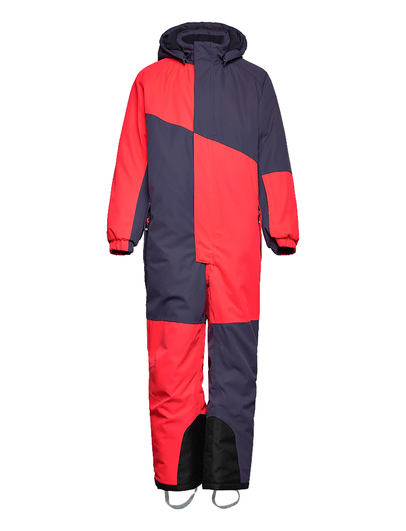 Color Kids - Ski Coverall - Colorblock - overtøj - graystone - 0