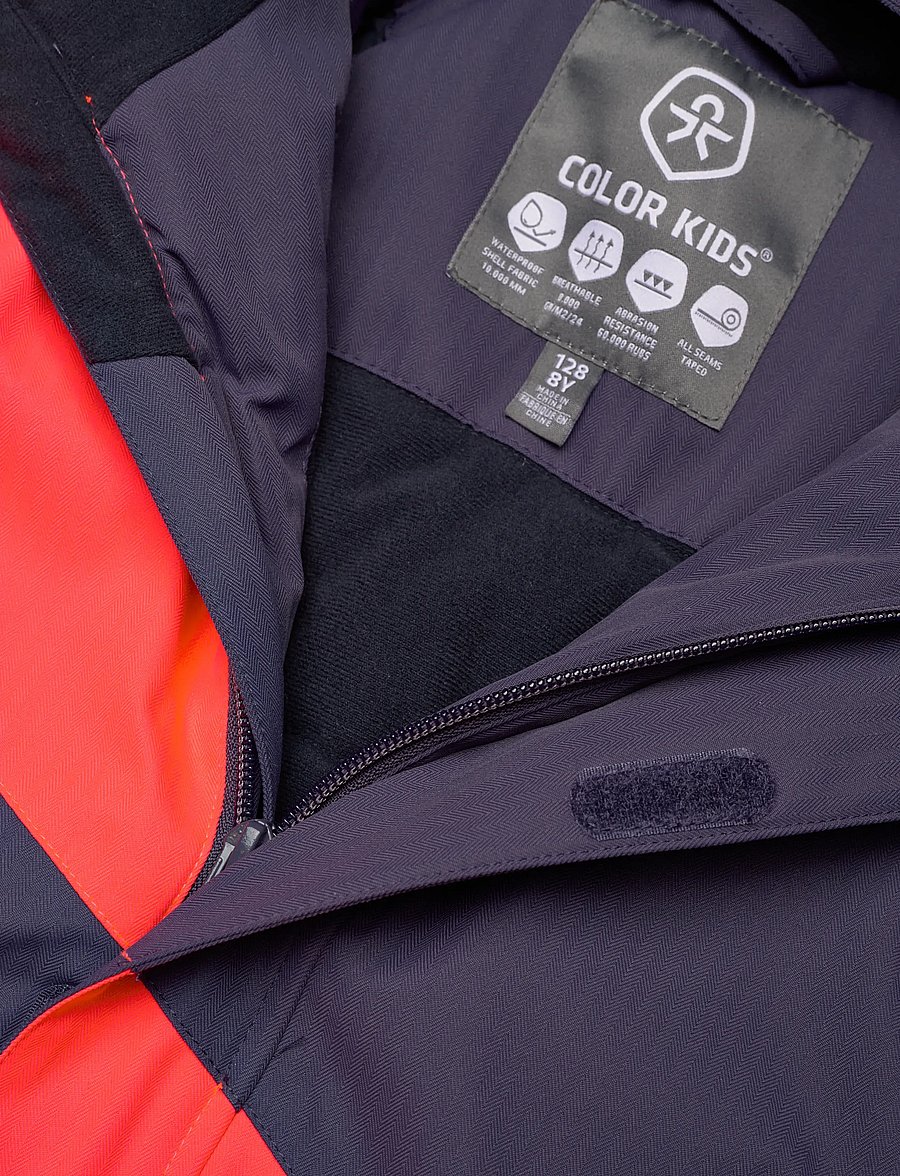 Color Kids - Ski Coverall - Colorblock - Õueriided - graystone - 2