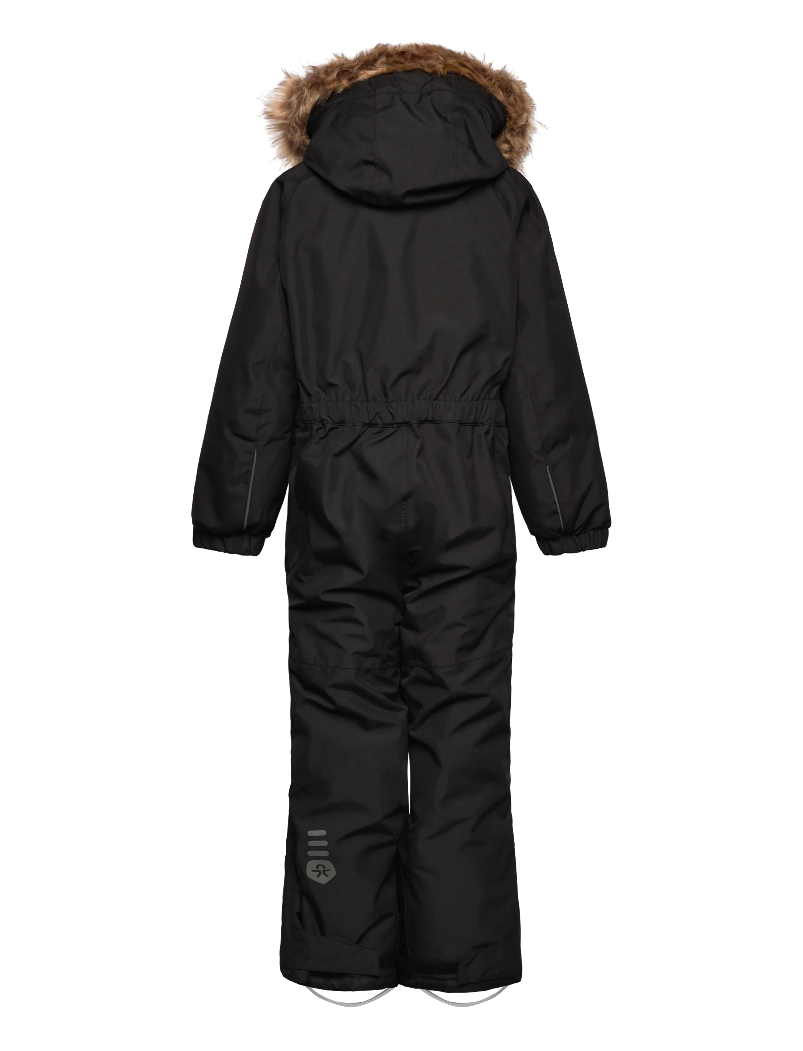 Color Kids - Coverall W. Contrast & Fur - black - 1