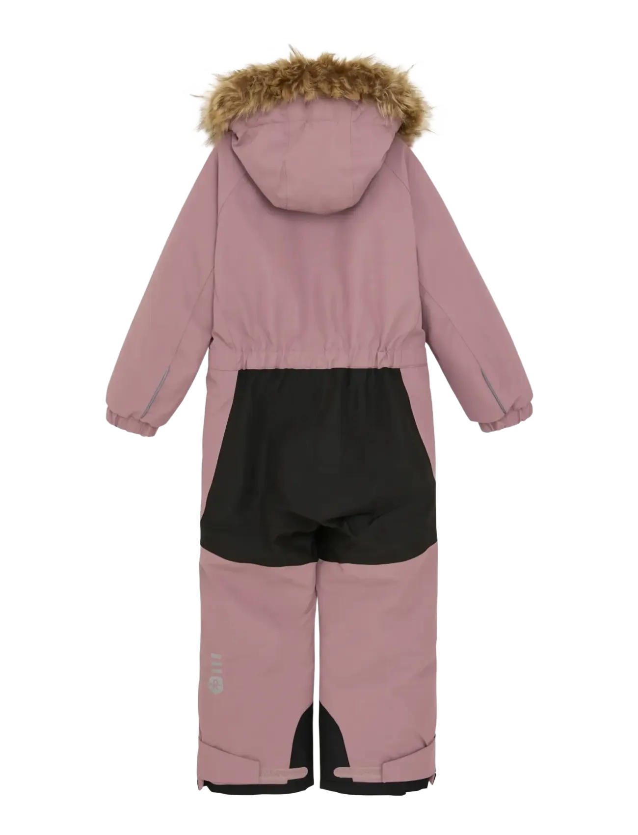 Color Kids - Coverall W. Contrast & Fur - woodrose - 1