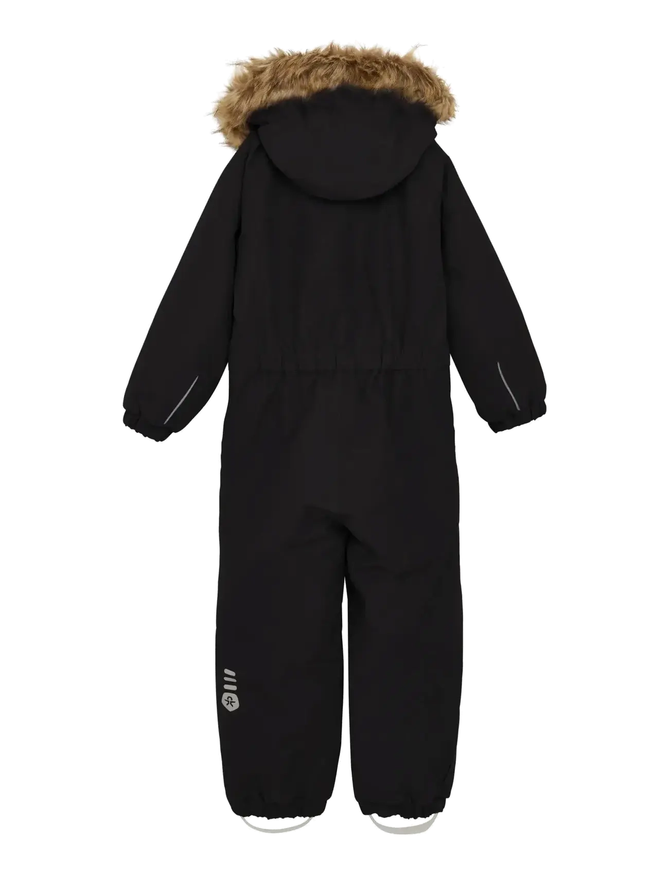 Color Kids - Coverall W. Fake Fur - vêtements d'extérieur - black - 1